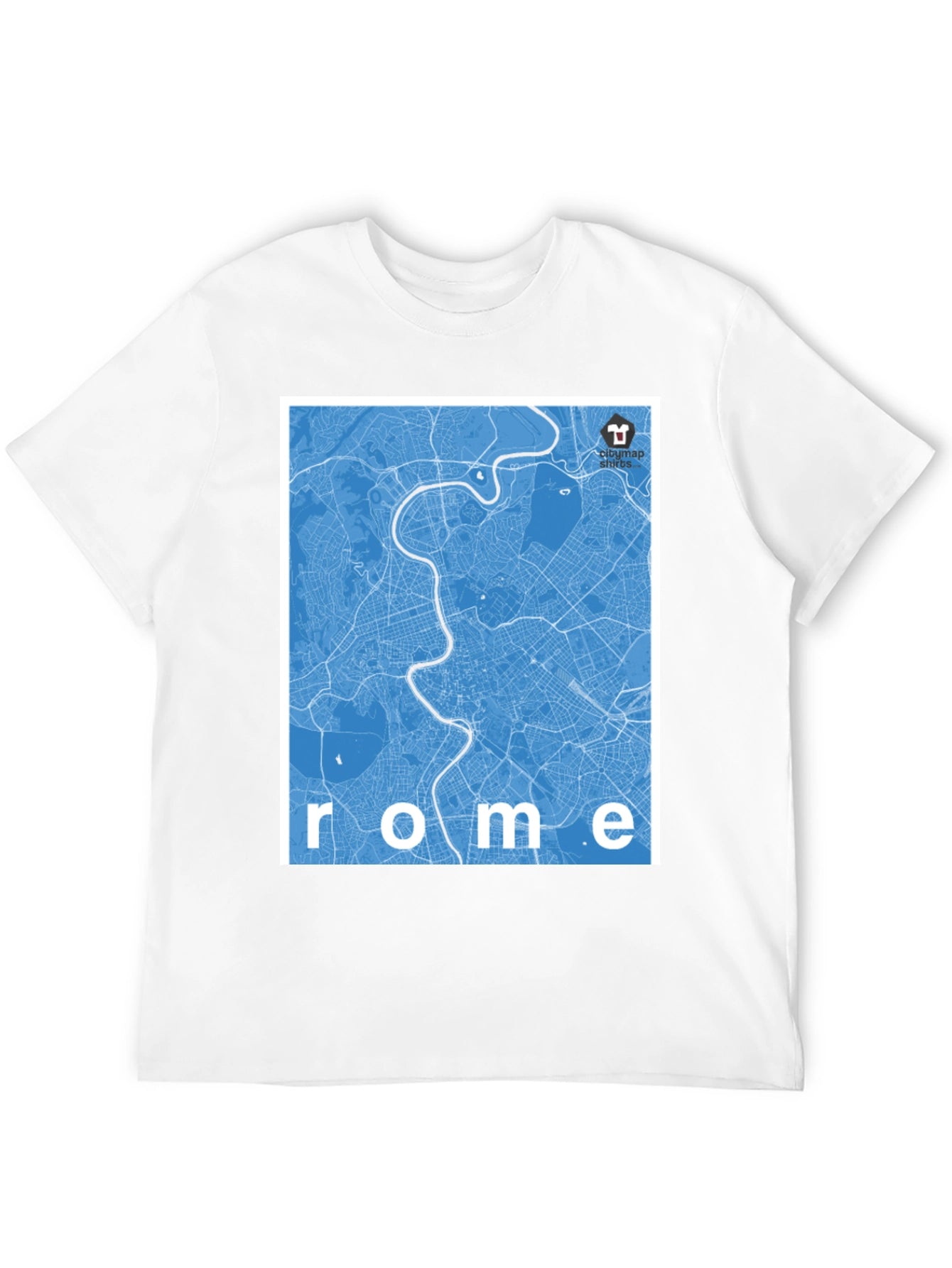 Rome City Map Graphic T-Shirt
