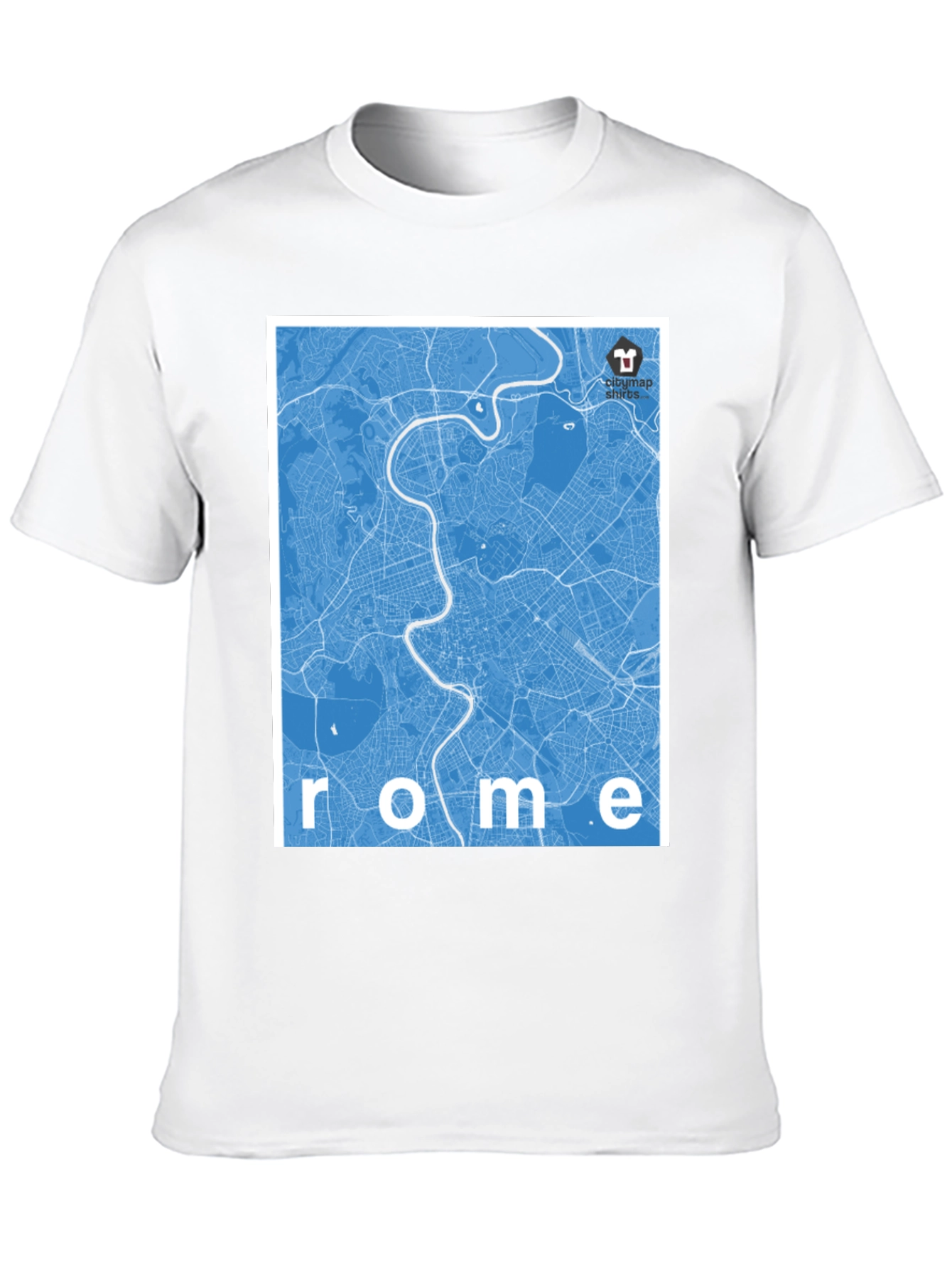 Rome City Map Graphic T-Shirt
