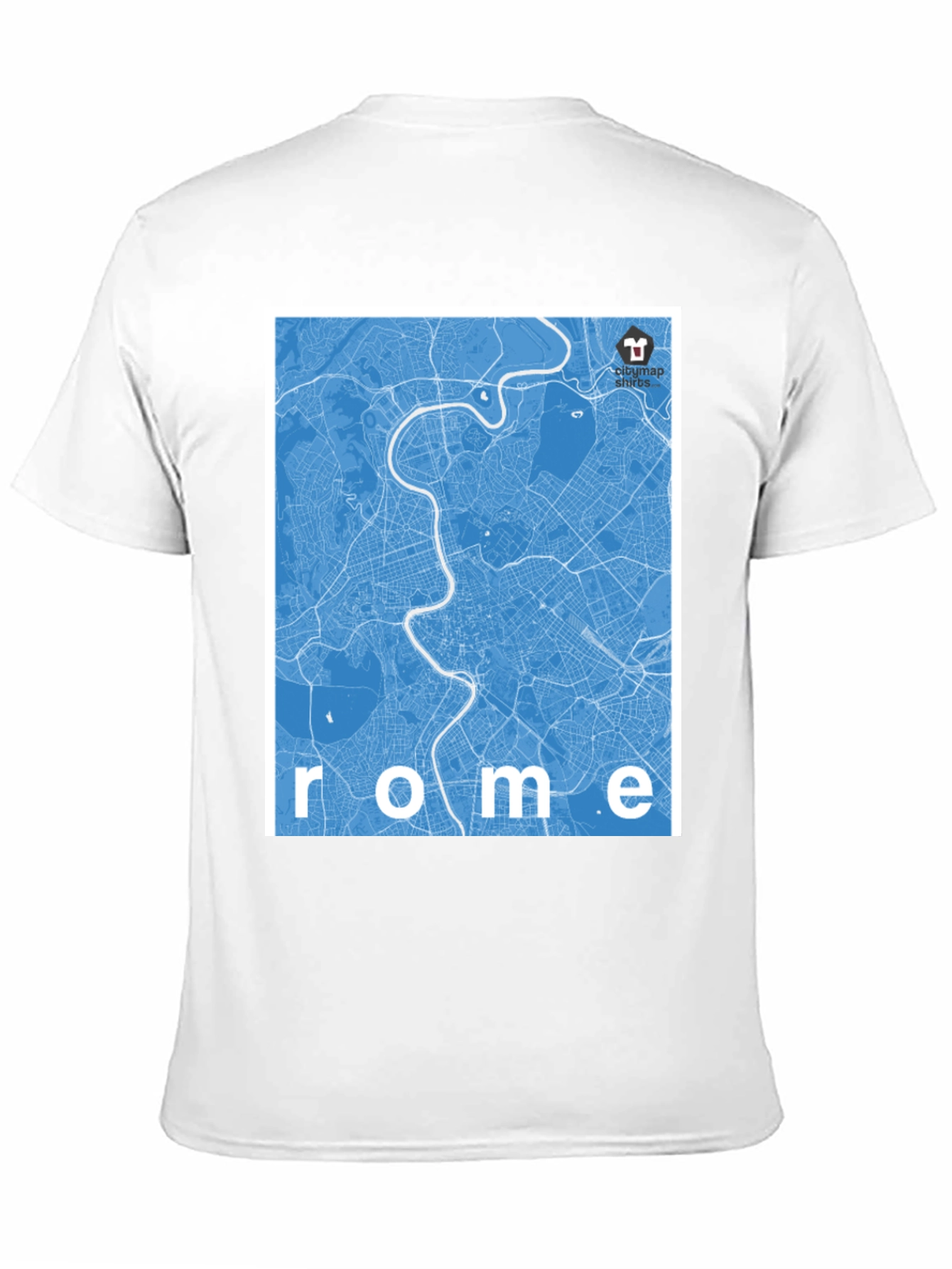 Rome City Map Graphic T-Shirt