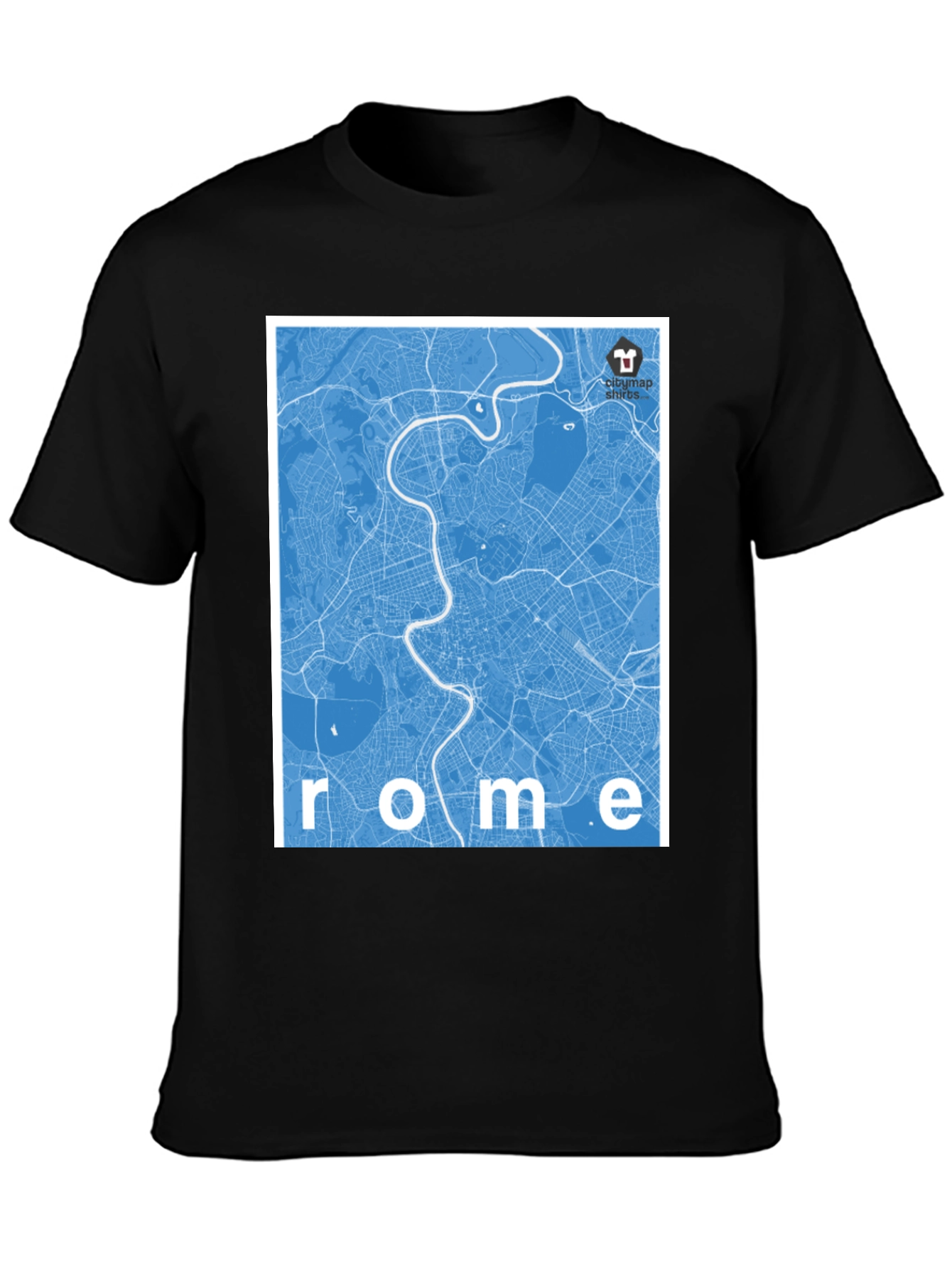 Rome City Map Graphic T-Shirt