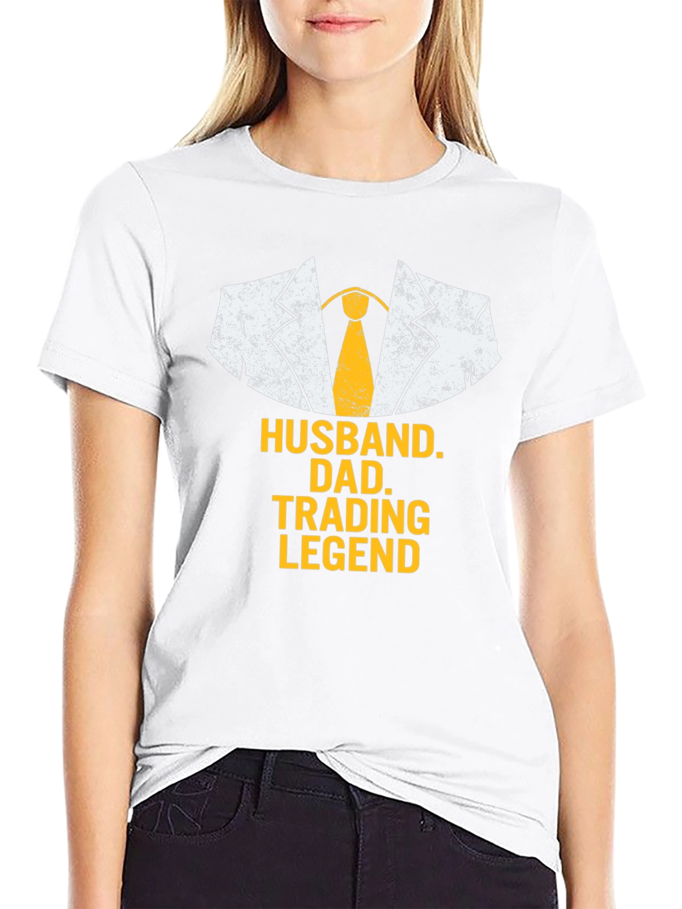 Husband Dad Trading Legend Black T-Shirt