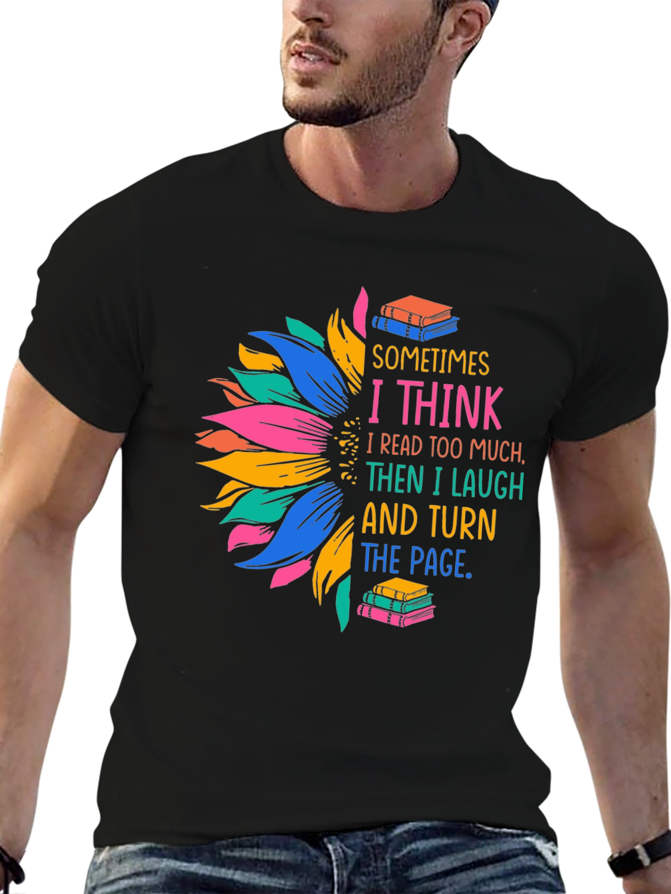 Book Lover Graphic Tee - Funny Reading T-Shirt