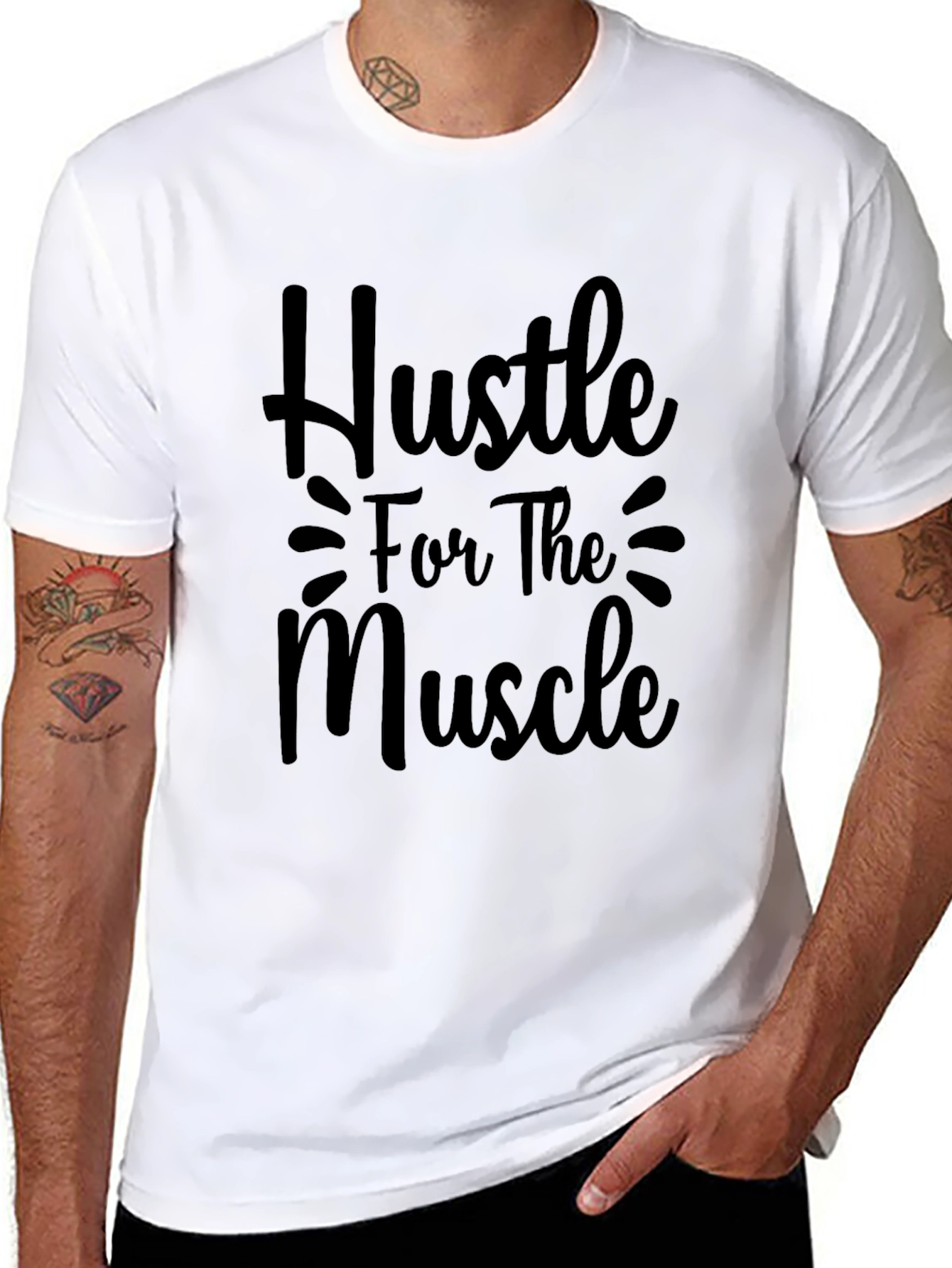 Hustle for the Muscle Graphic Tee