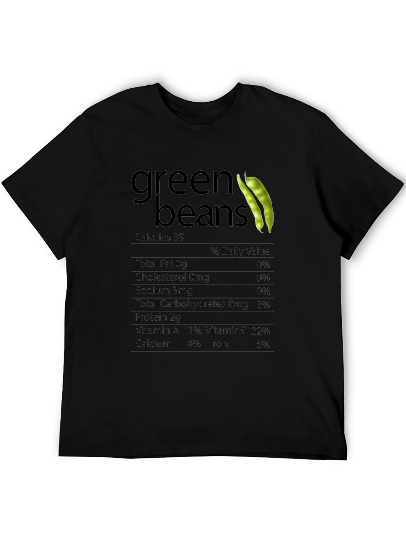 Green Beans Nutrition Facts T-Shirt