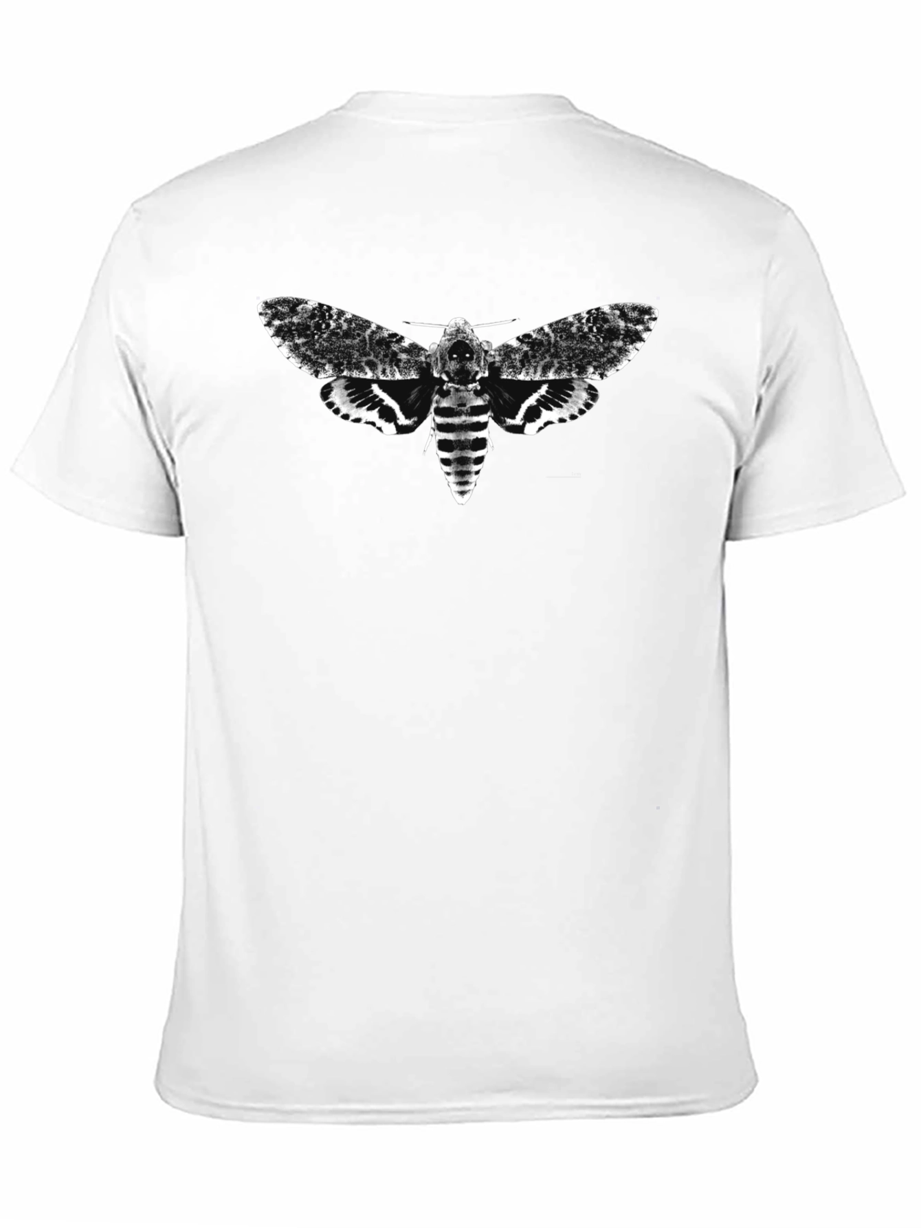 Death Head Moth Graphic Tee - Mens Black T-Shirt