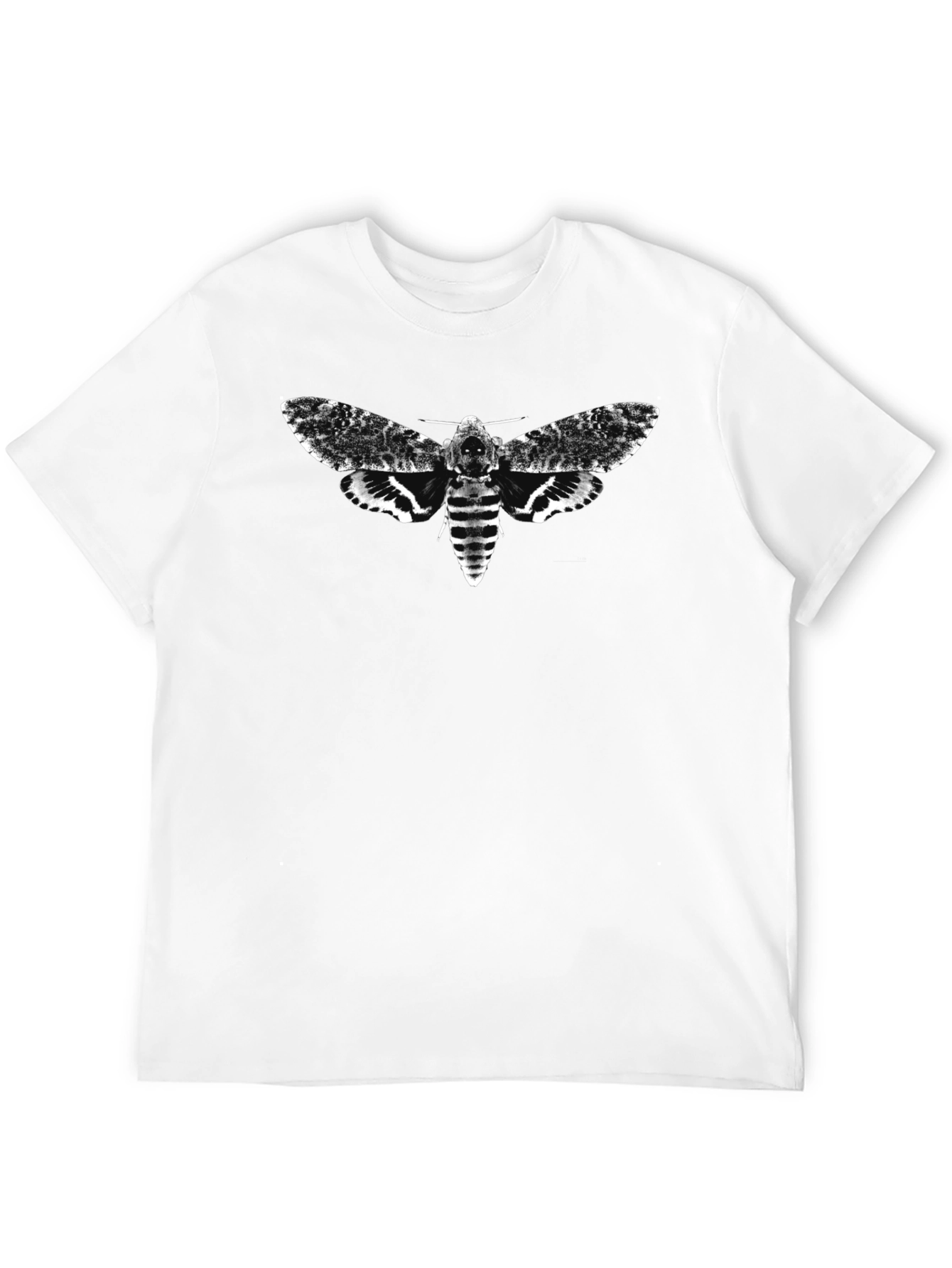 Death Head Moth Graphic Tee - Mens Black T-Shirt
