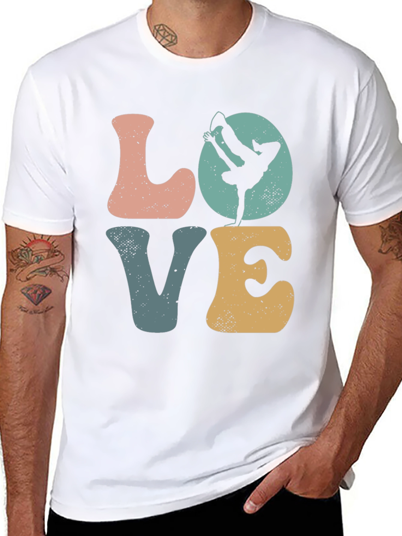 LOVE Breakdance Graphic T-Shirt