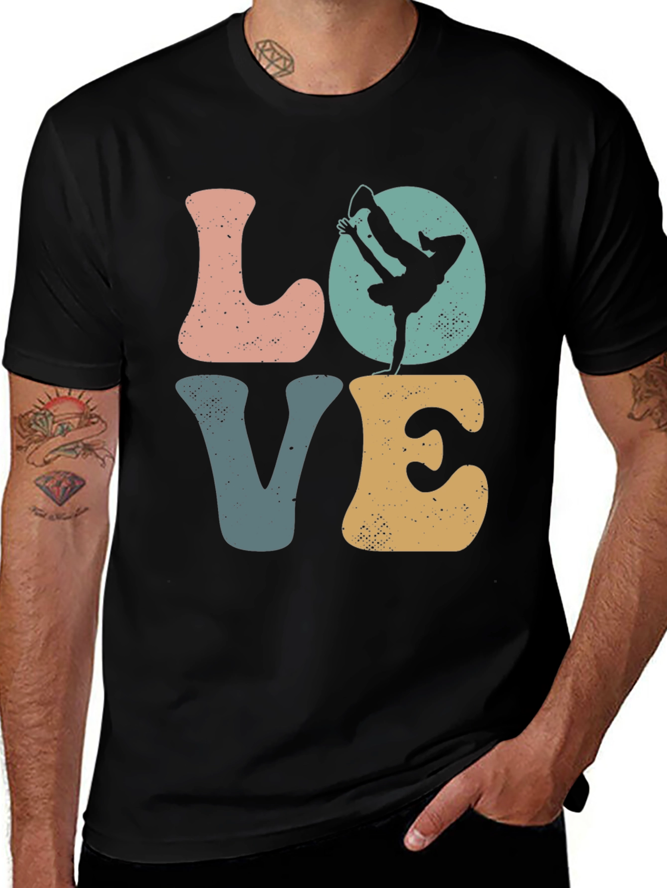LOVE Breakdance Graphic T-Shirt