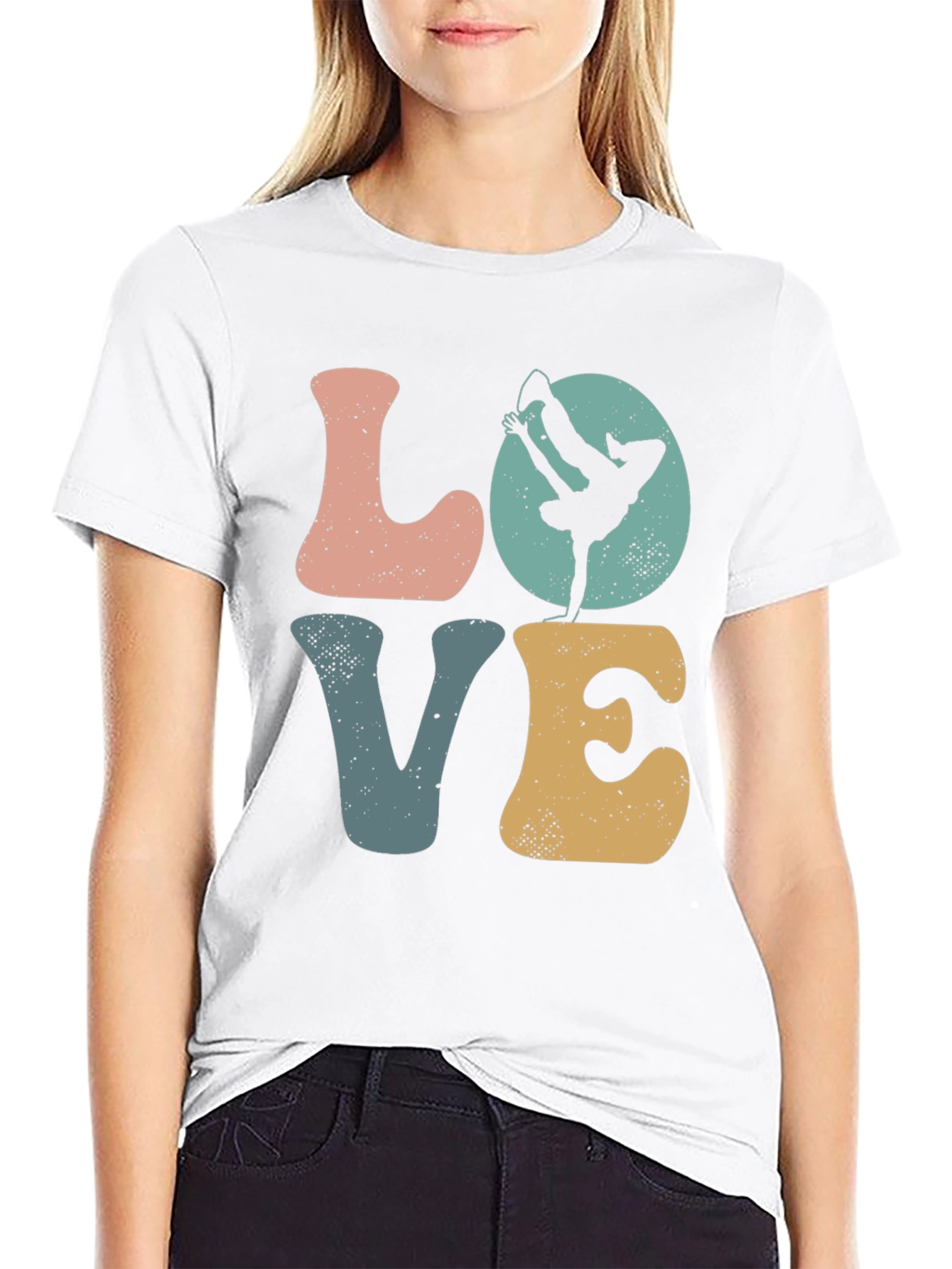LOVE Breakdance Graphic T-Shirt