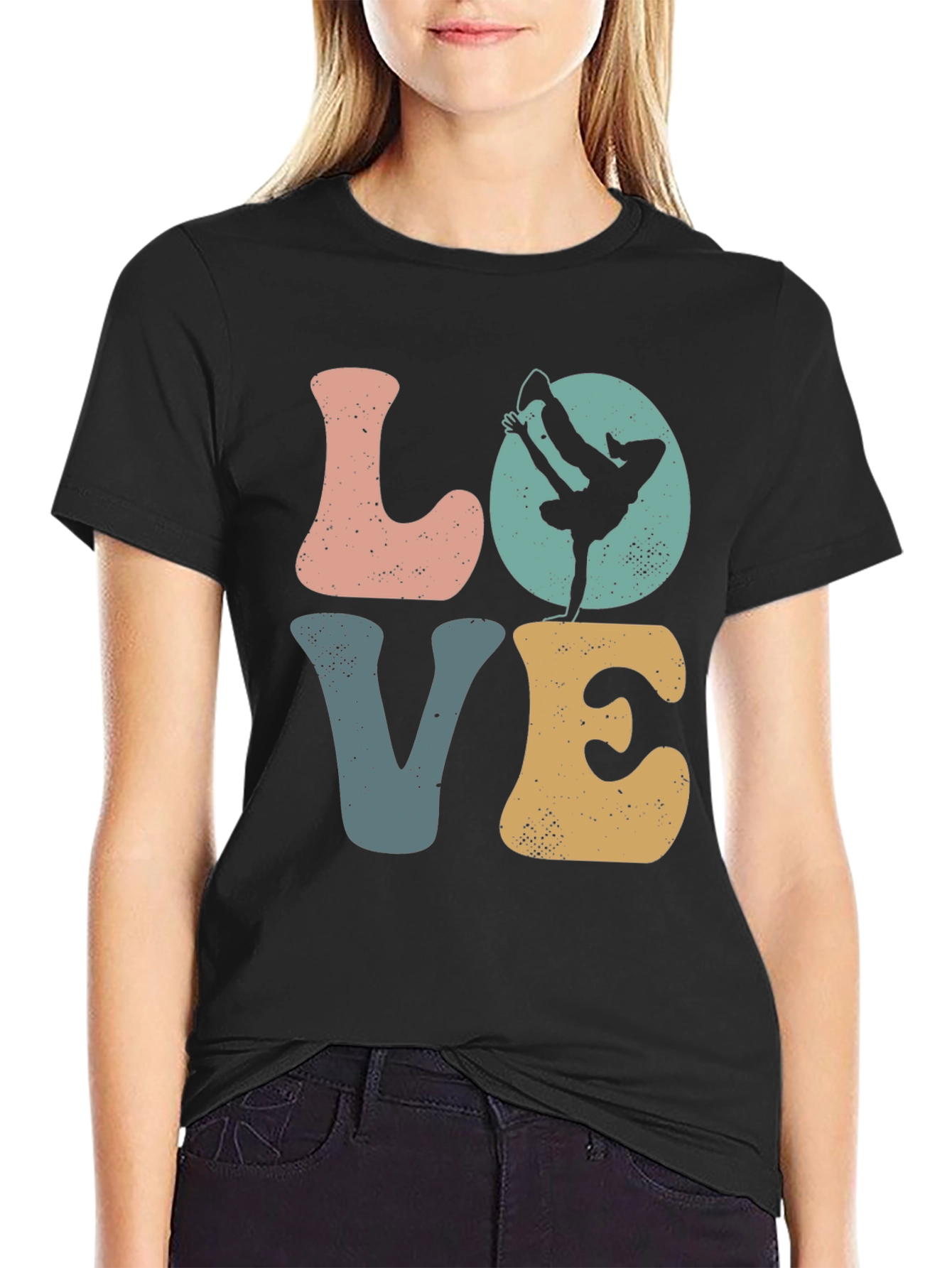 LOVE Breakdance Graphic T-Shirt