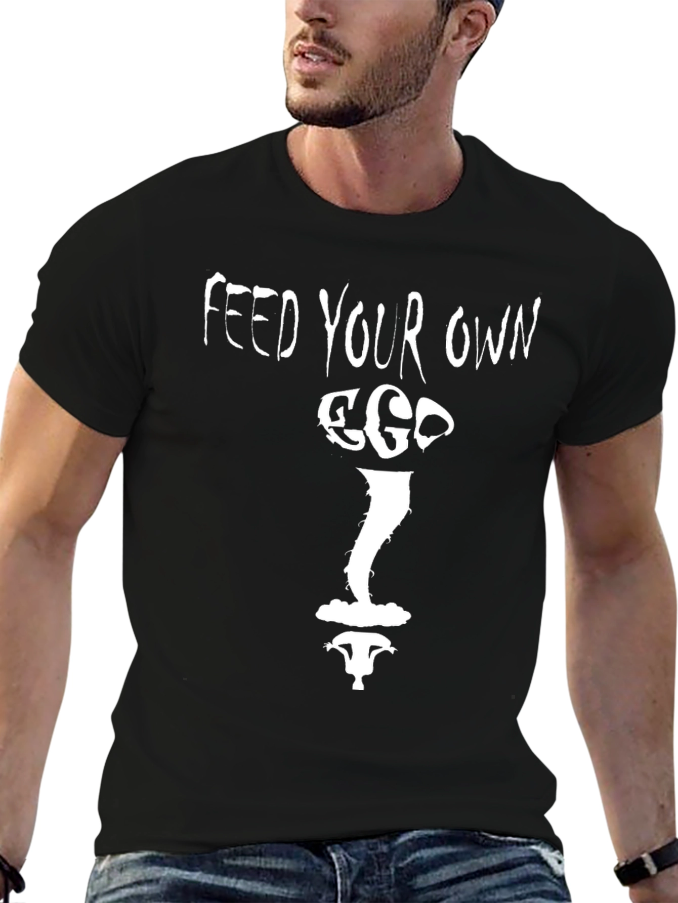 Feed Your Own Ego Graphic Tee - Black