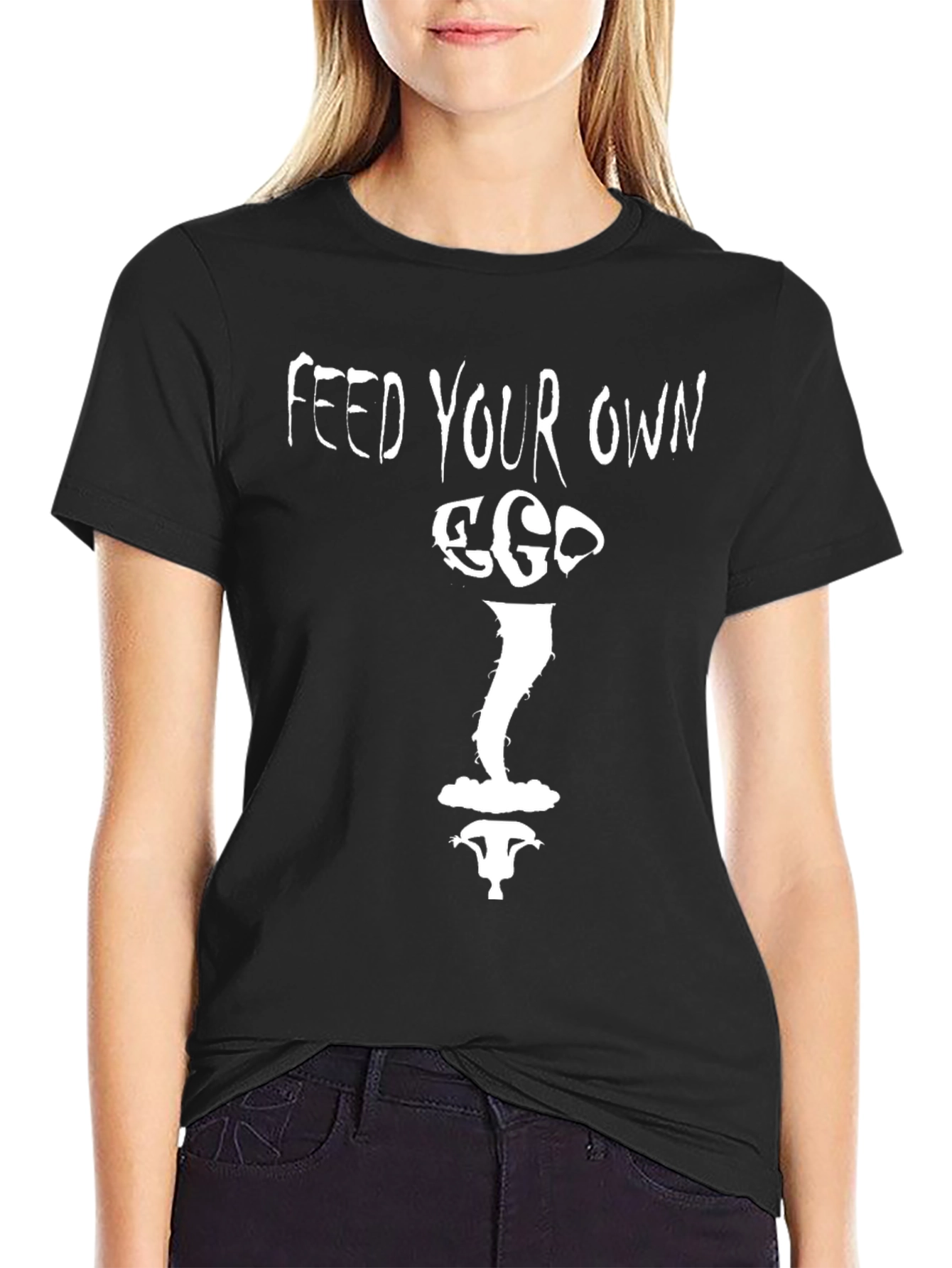 Feed Your Own Ego Graphic Tee - Black