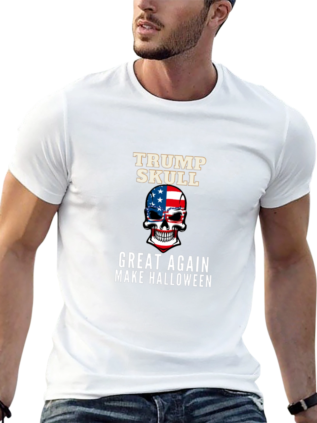 Trump Skull Halloween T-Shirt