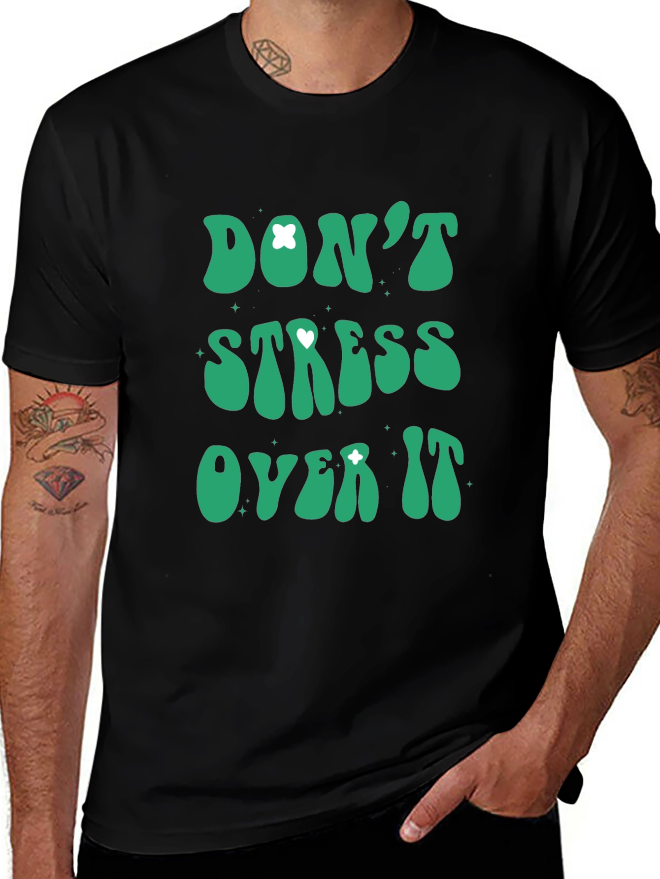 Dont Stress Over It Graphic Tee - Relaxed Fit