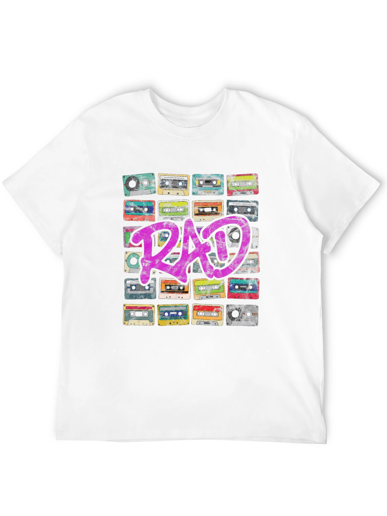 Rad Cassette Tape Graphic Tee - Retro Vibe T-Shirt