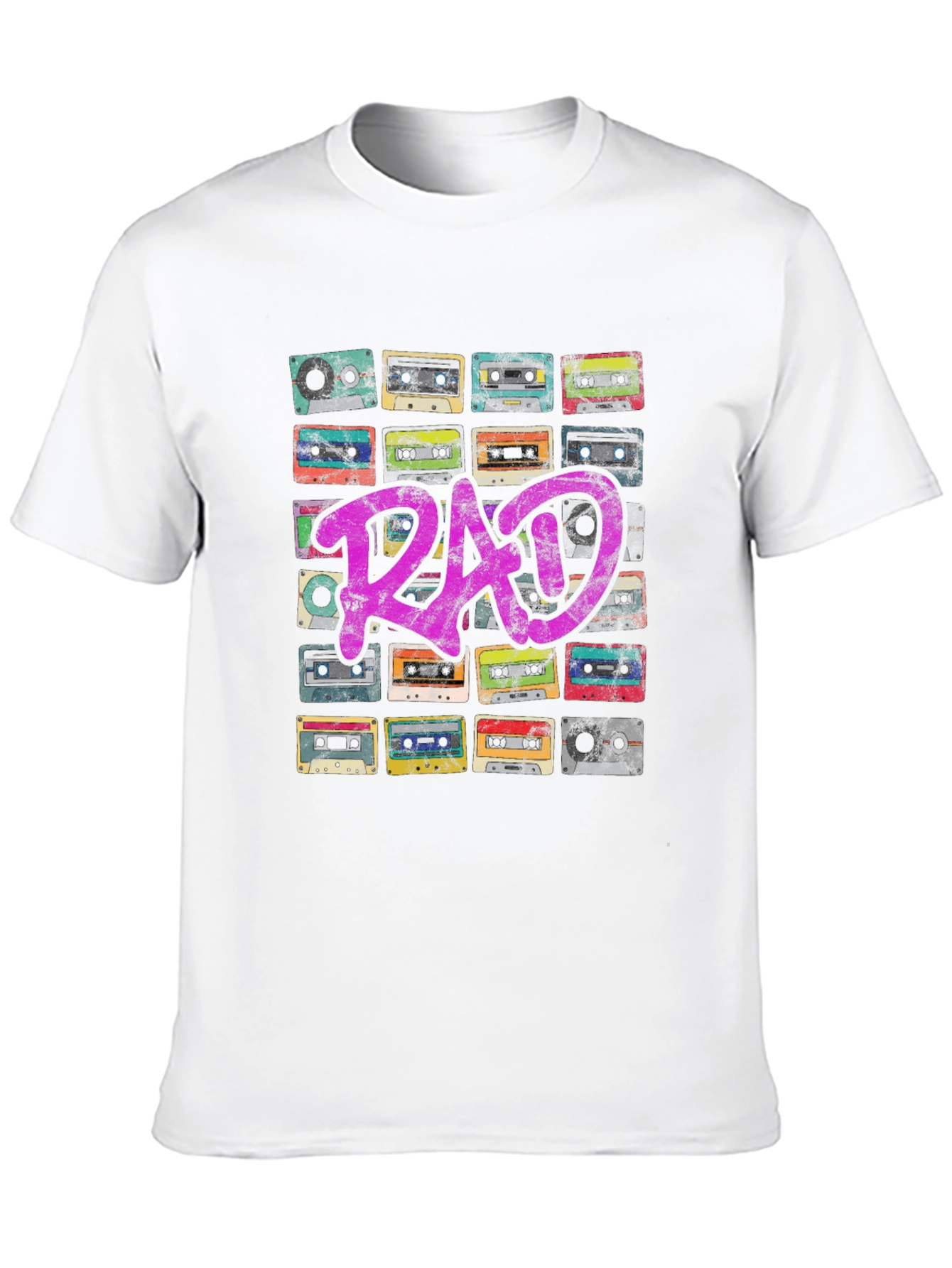 Rad Cassette Tape Graphic Tee - Retro Vibe T-Shirt