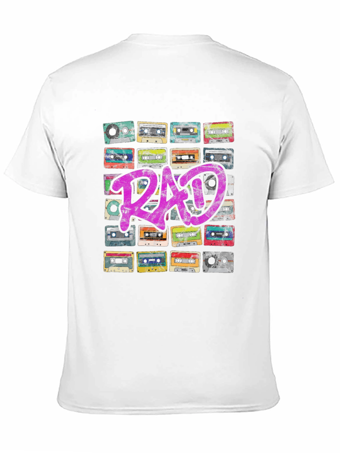 Rad Cassette Tape Graphic Tee - Retro Vibe T-Shirt