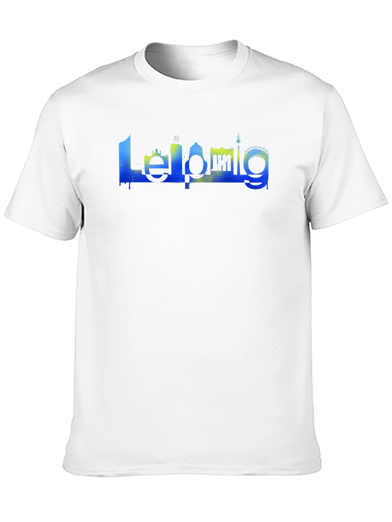 Leipzig Skyline Graffiti T-Shirt - Germany City Souvenir Tee