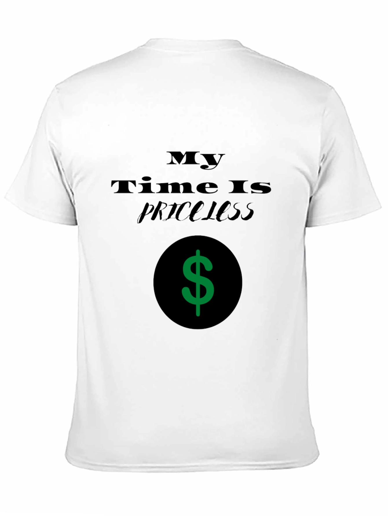 Priceless Time Black Graphic T-Shirt