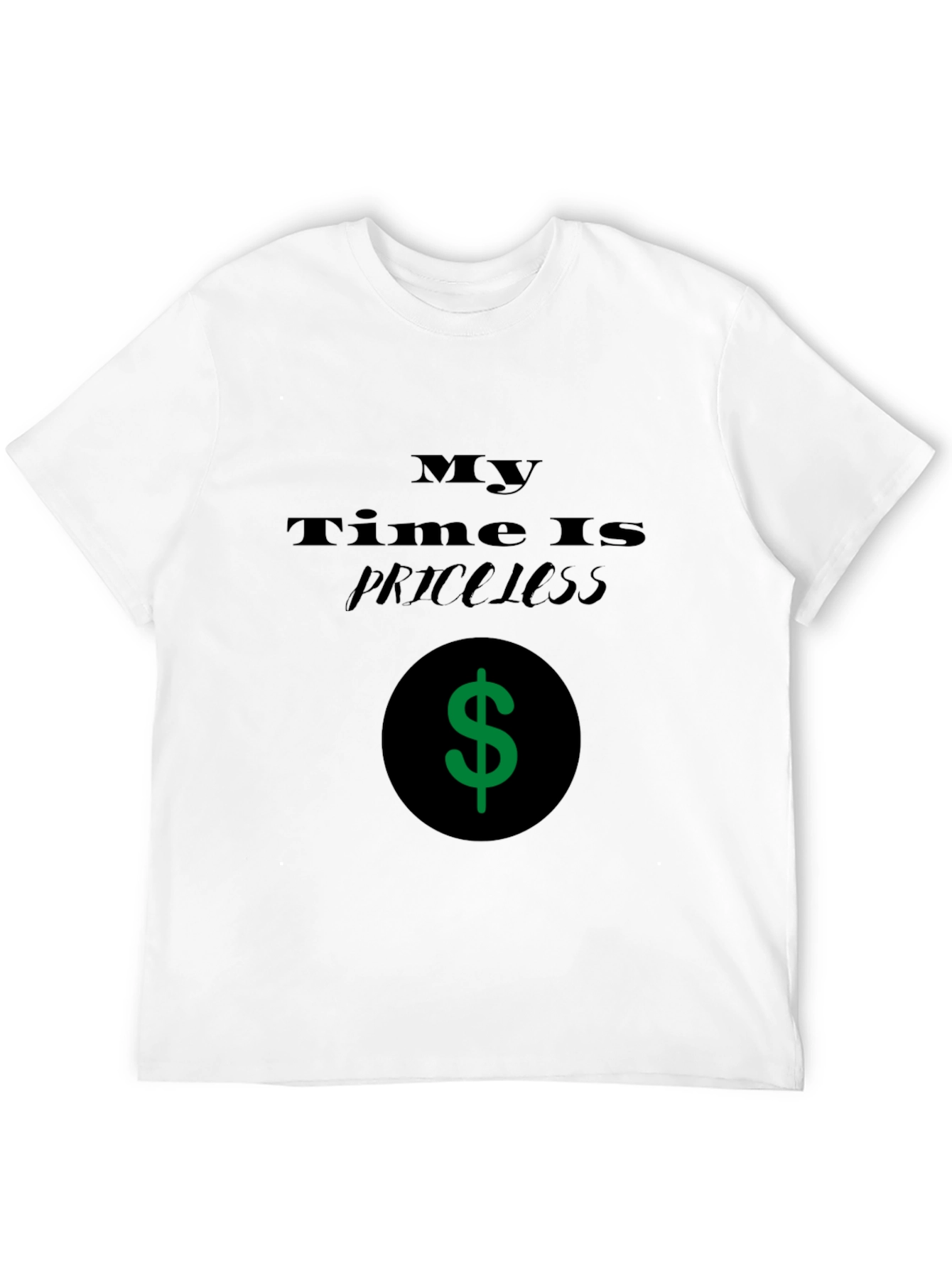 Priceless Time Black Graphic T-Shirt
