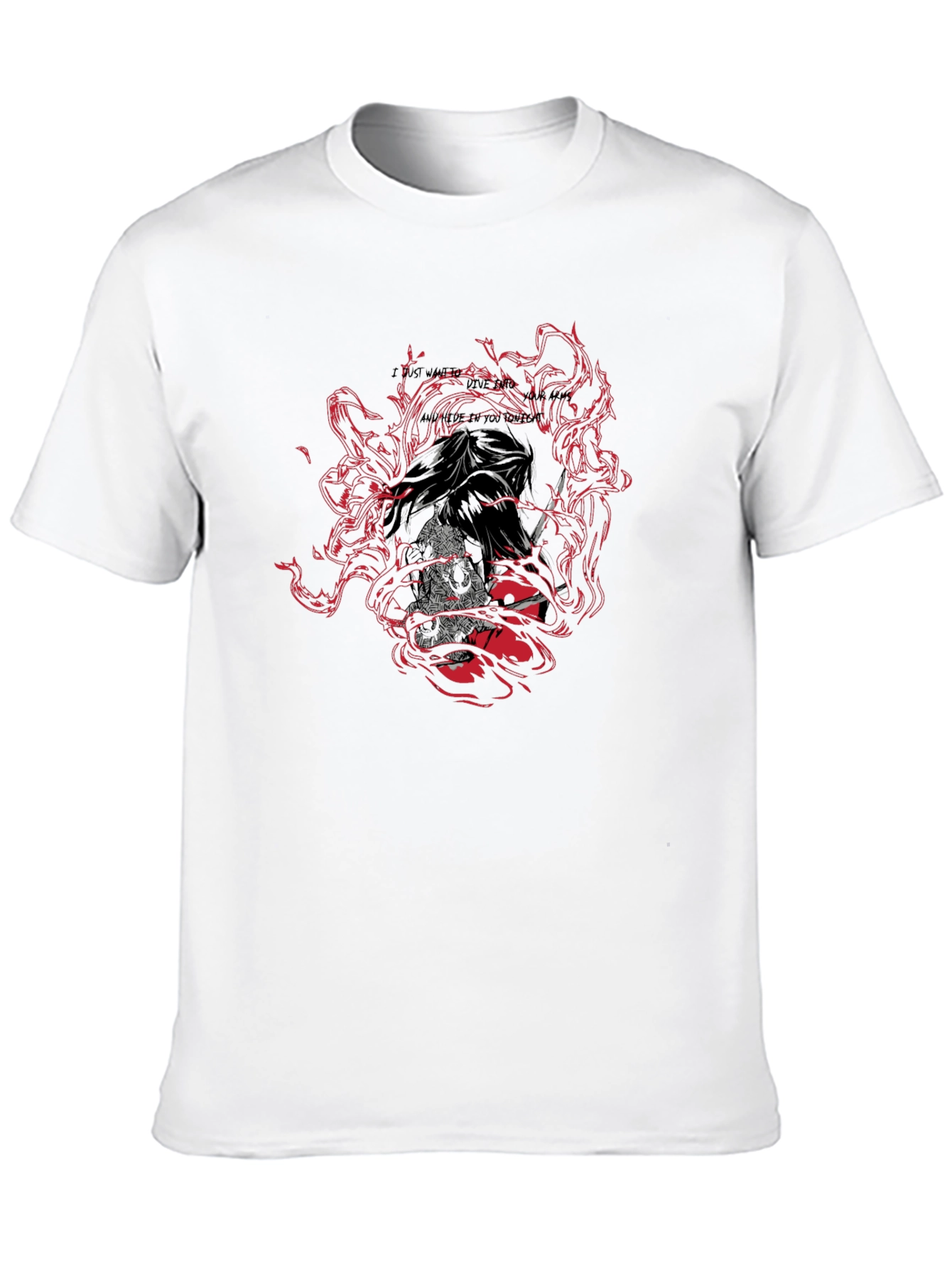 Edgy Graphic Print Black T-Shirt