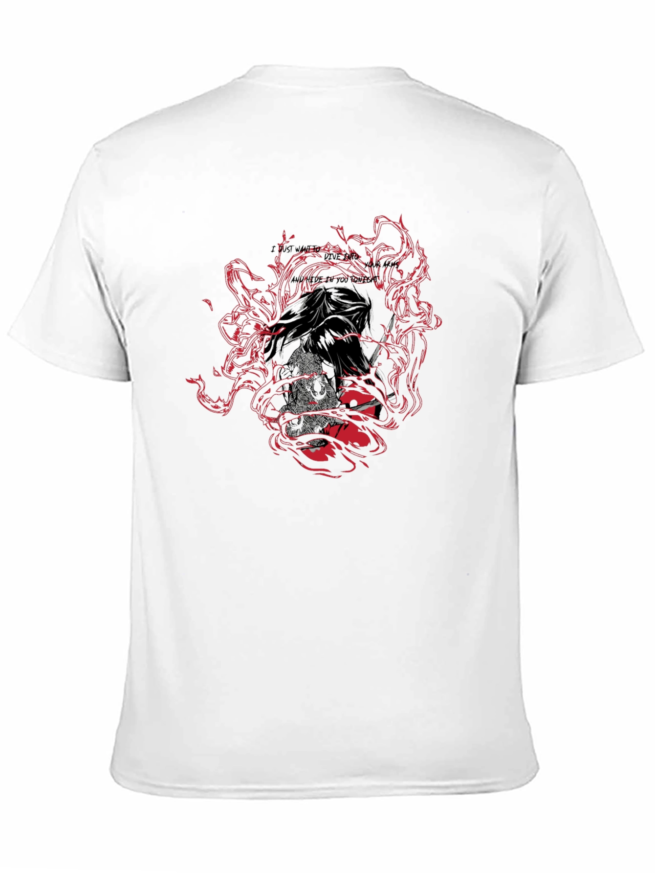 Edgy Graphic Print Black T-Shirt