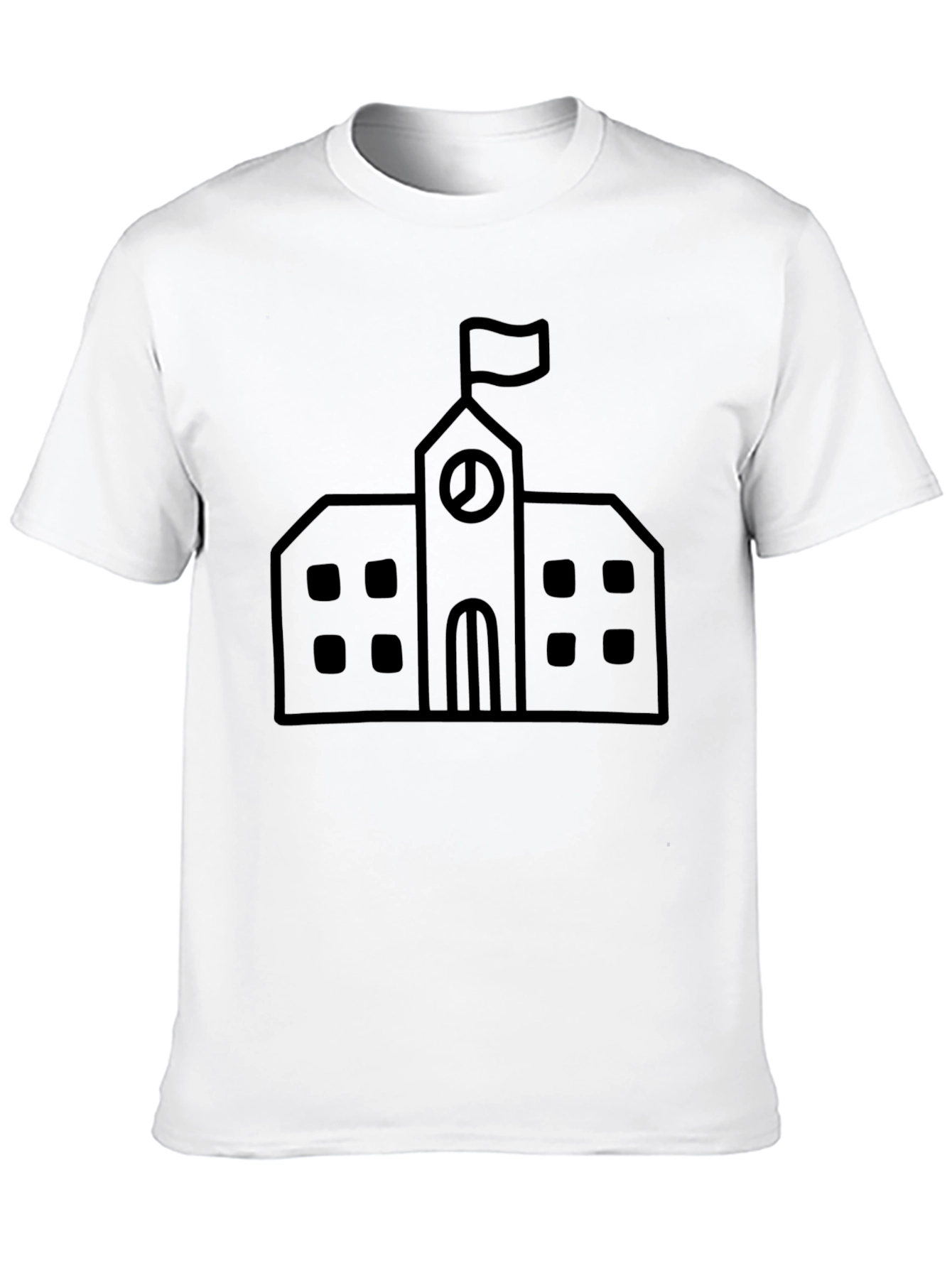 Black School Building T-Shirt