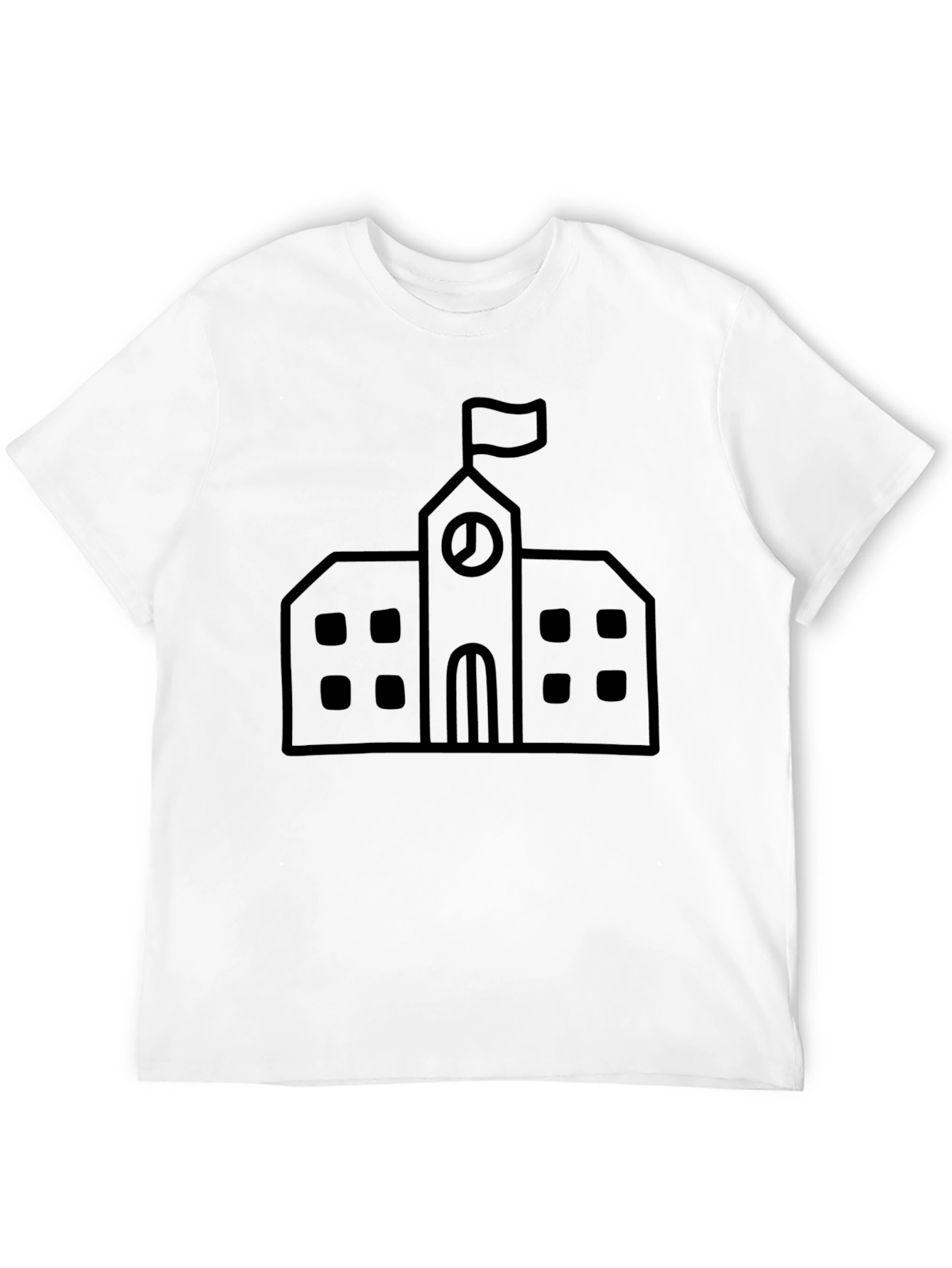 Black School Building T-Shirt
