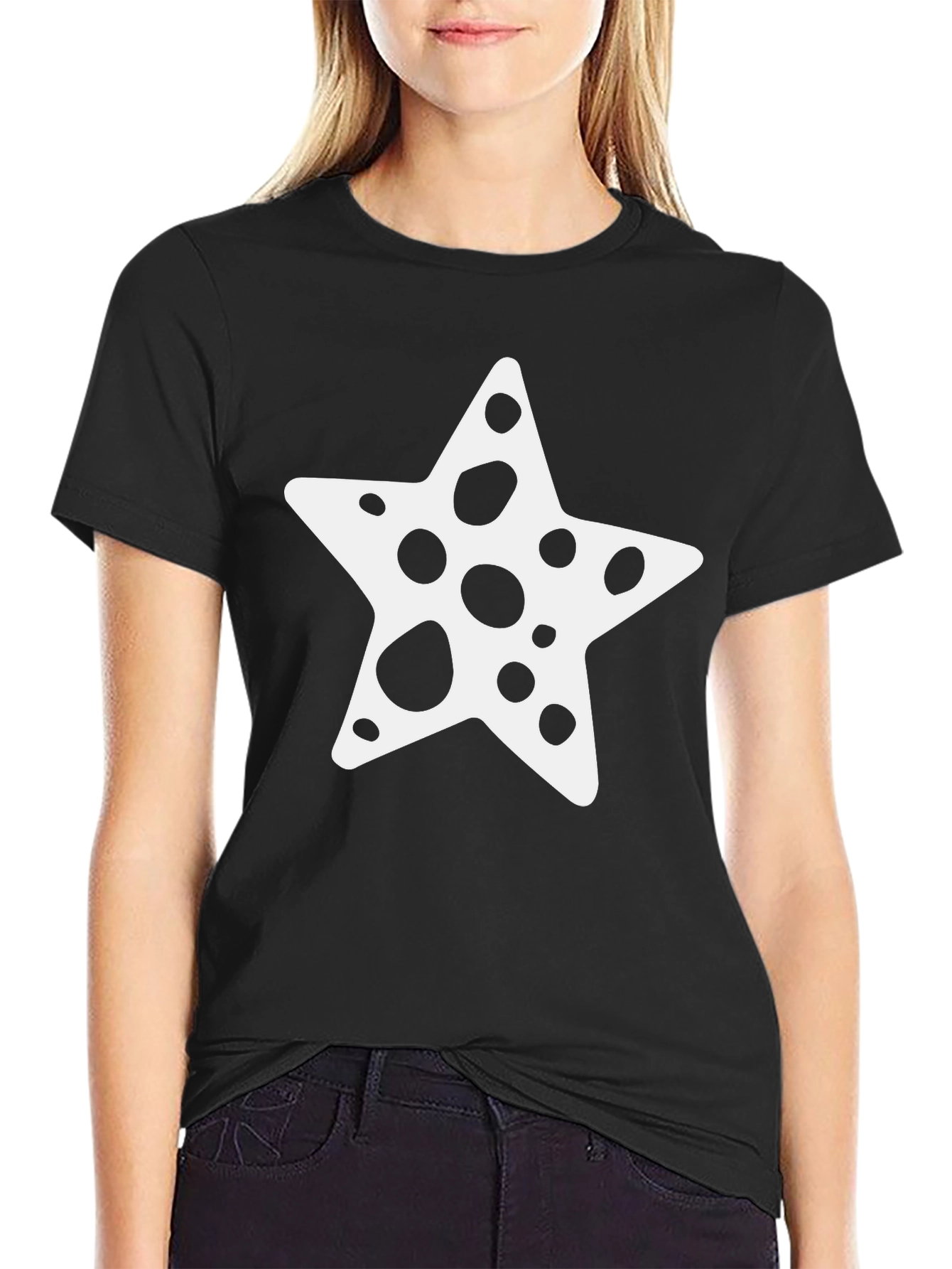 Black Starfish Spotted Graphic Tee