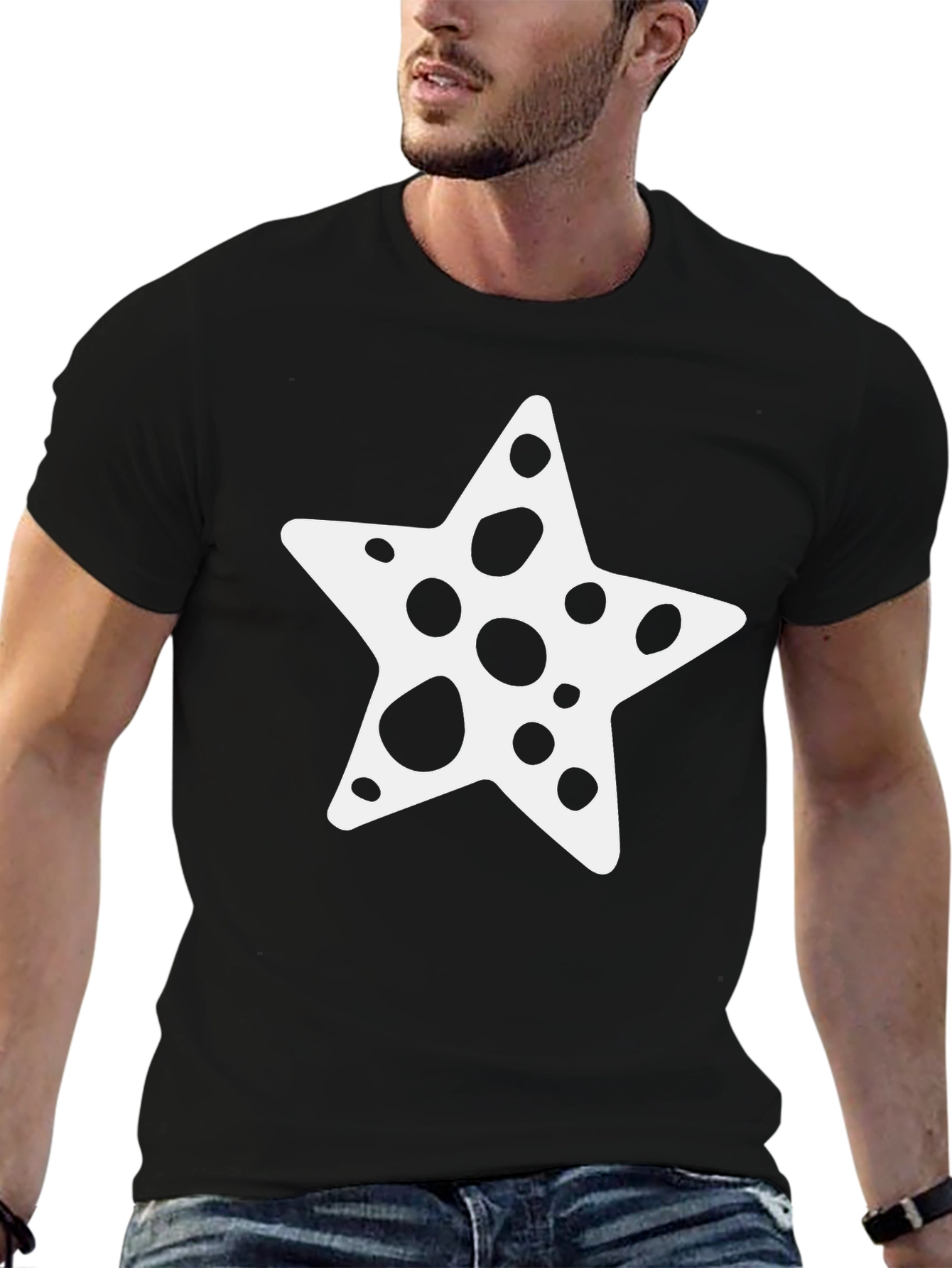 Black Starfish Spotted Graphic Tee