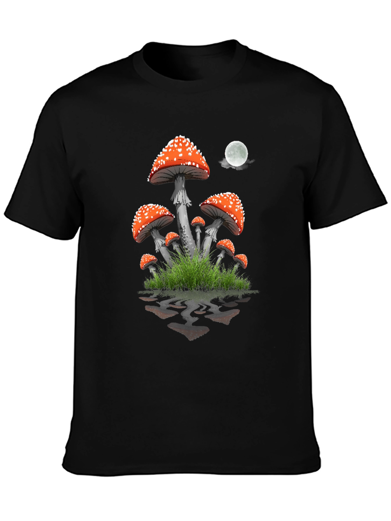 Mushroom Graphic T-Shirt - Fantasy Night Design