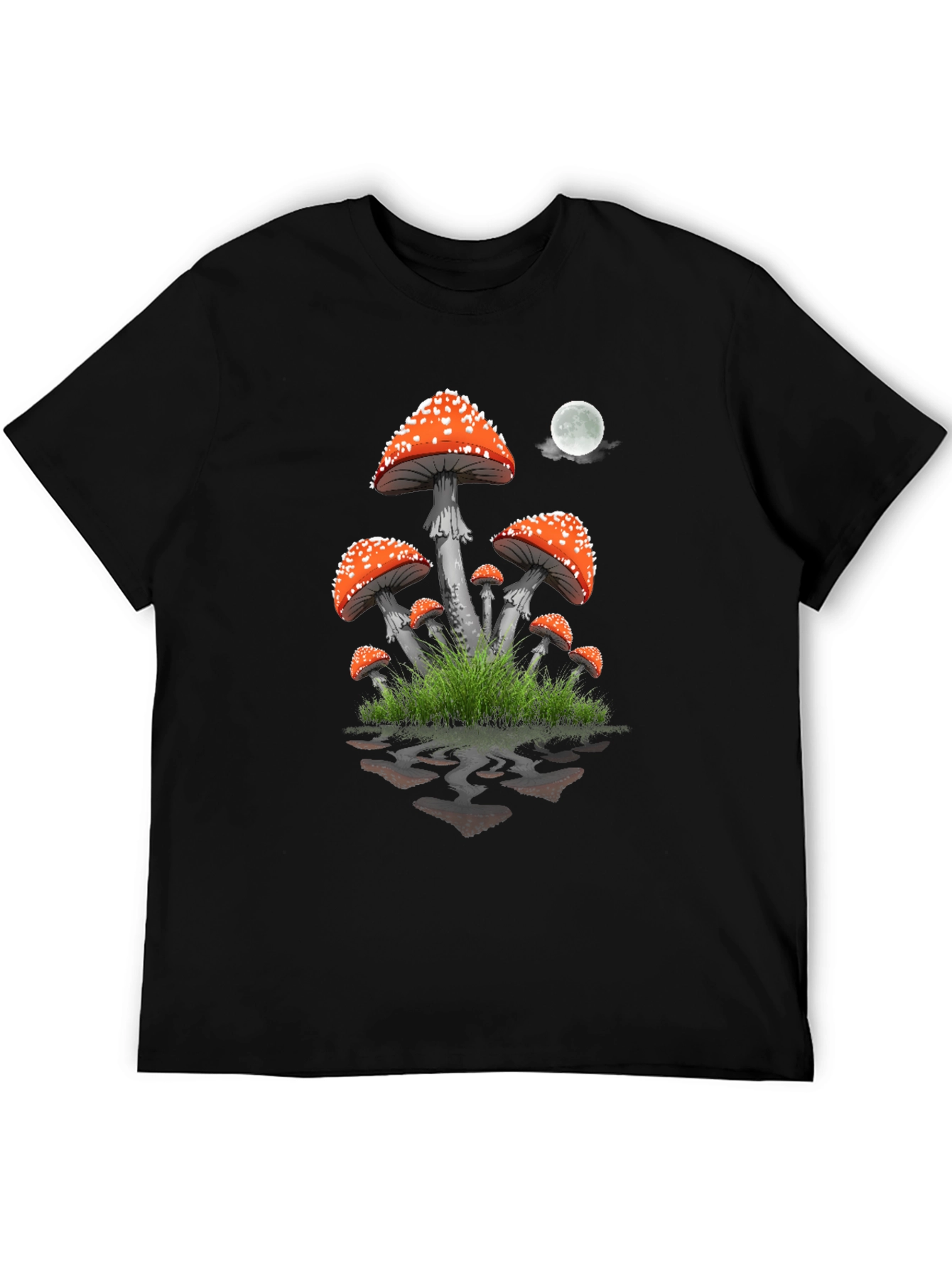 Mushroom Graphic T-Shirt - Fantasy Night Design