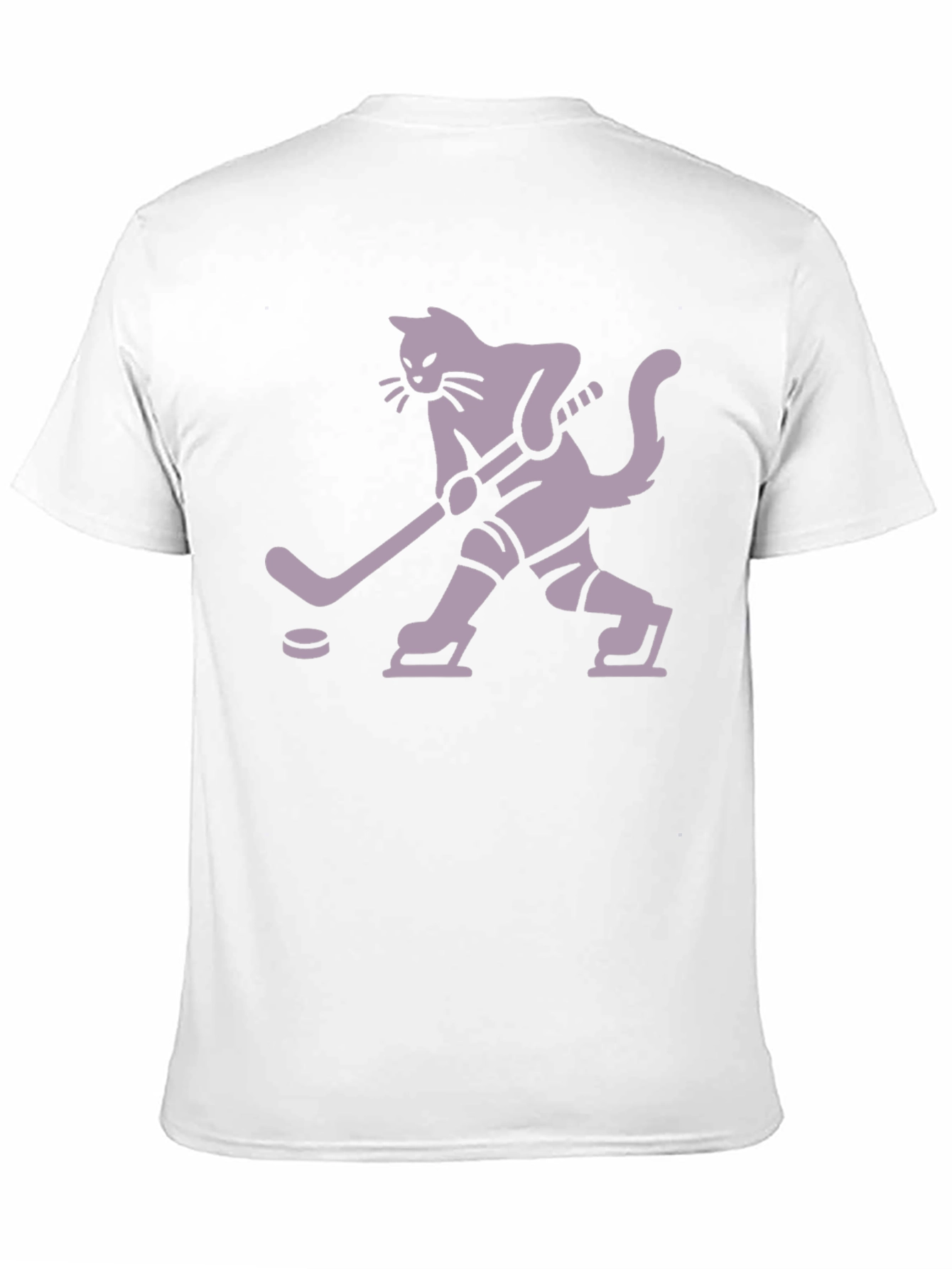 Hockey Cat T-Shirt - Black Unique Design