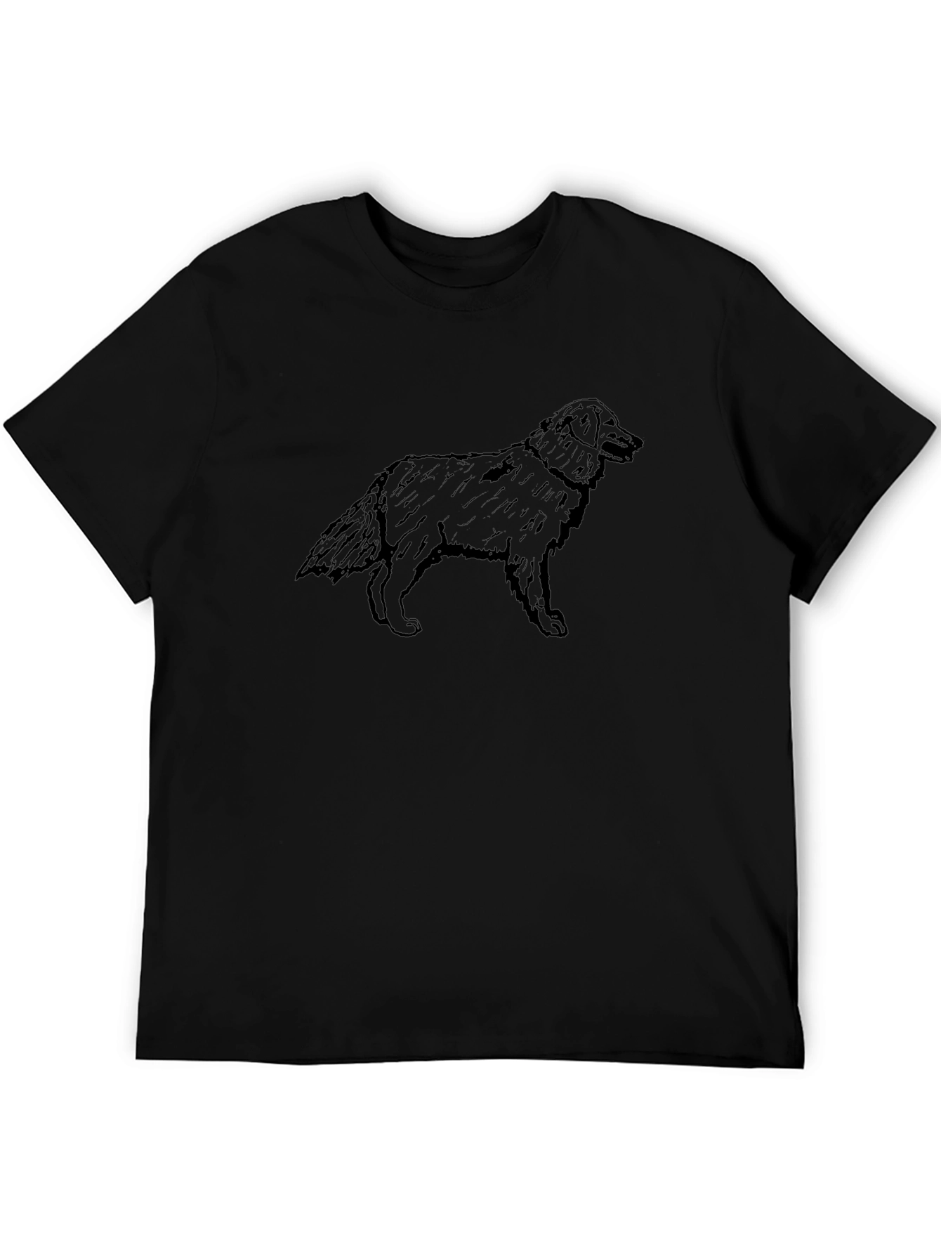 Black Dog Graphic Tee - Casual Style