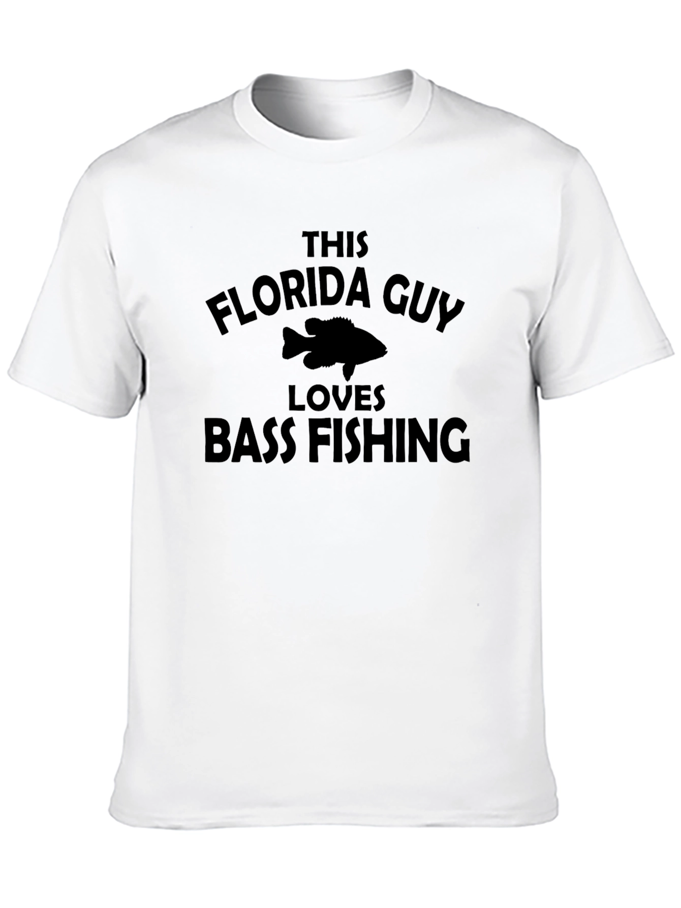 Florida Guy Loves Bass Fishing Graphic T-Shirt