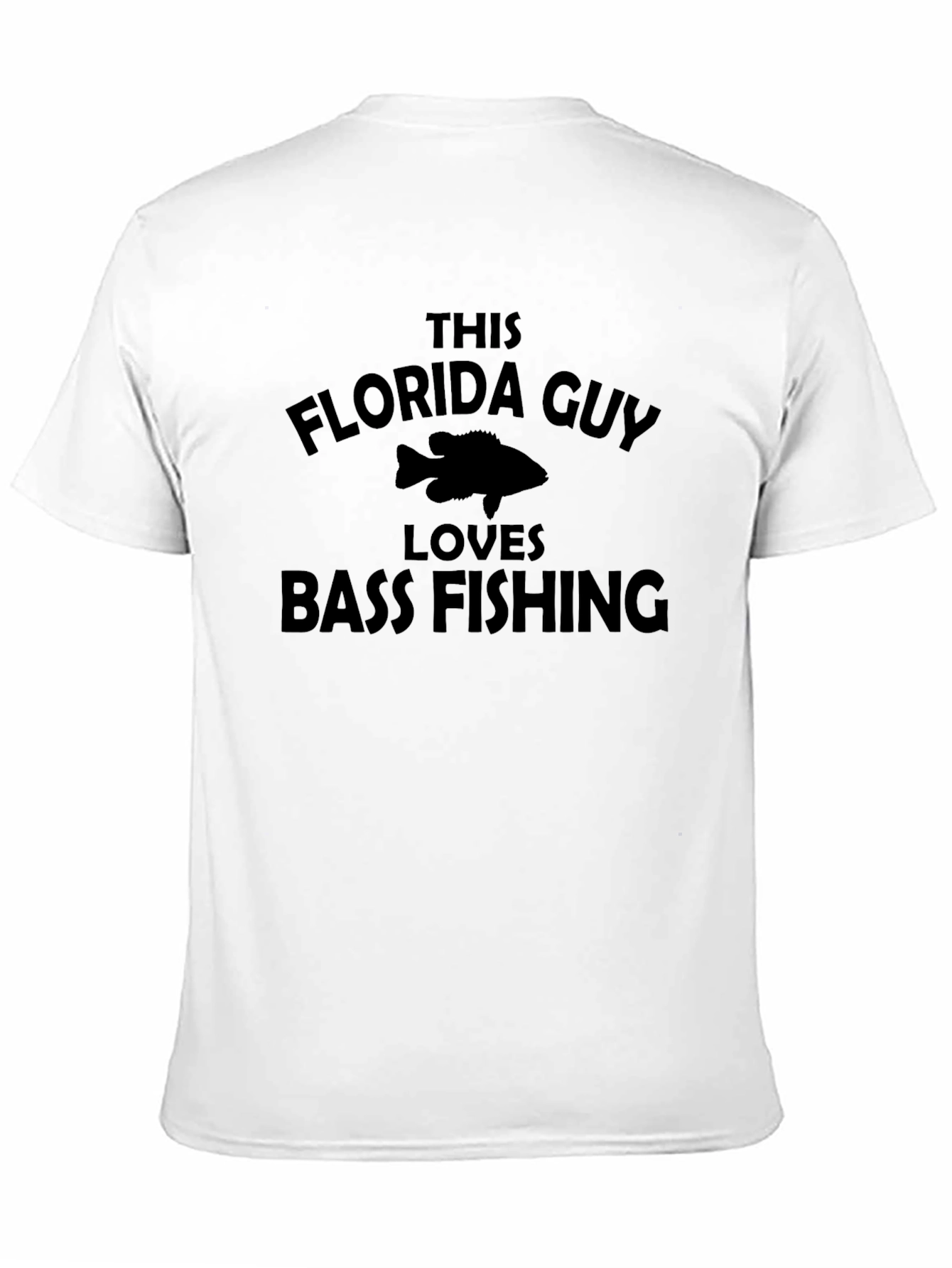 Florida Guy Loves Bass Fishing Graphic T-Shirt