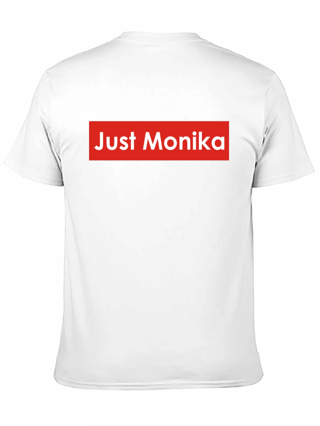 Just Monika Graphic Tee - Black Crew Neck Shirt