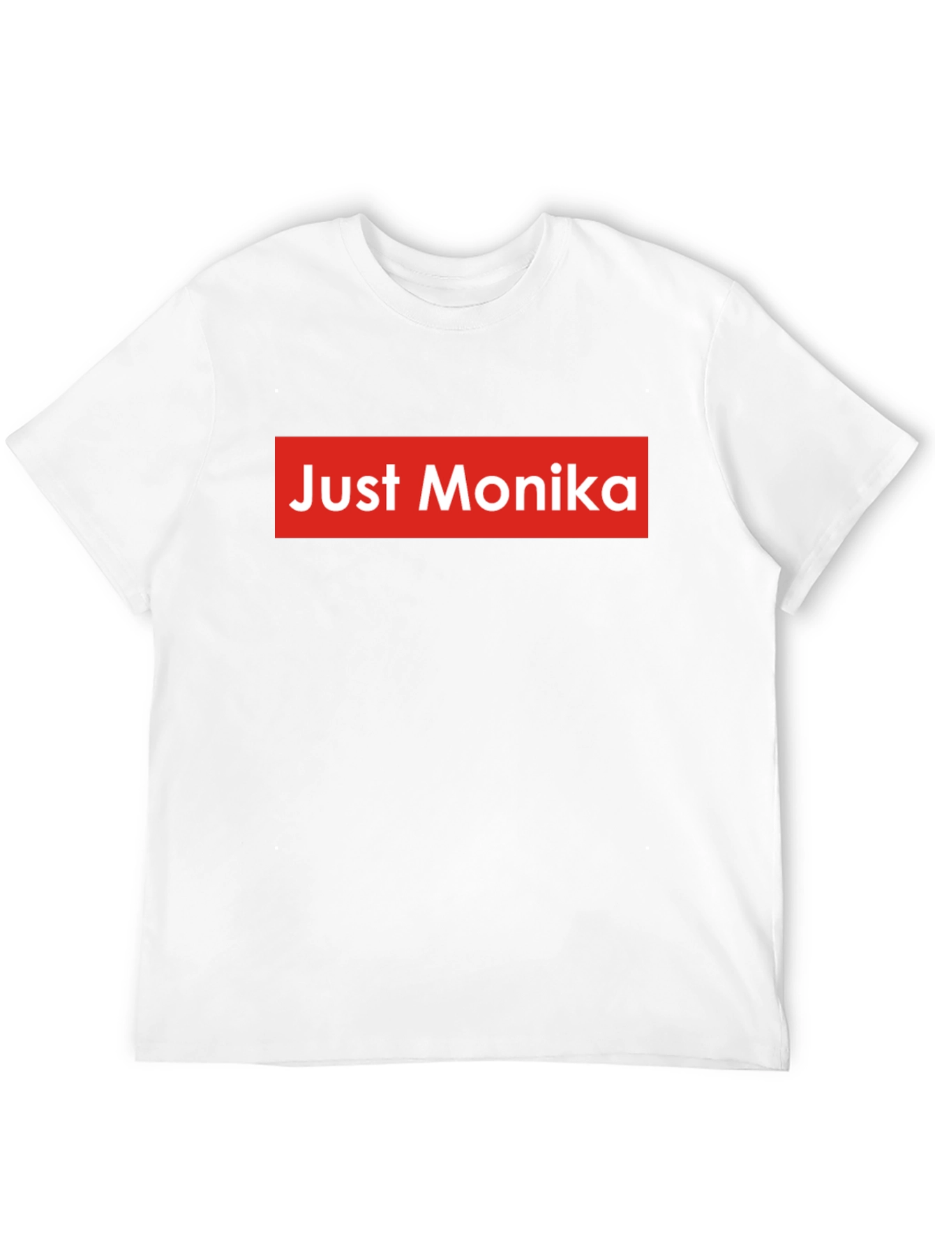 Just Monika Graphic Tee - Black Crew Neck Shirt