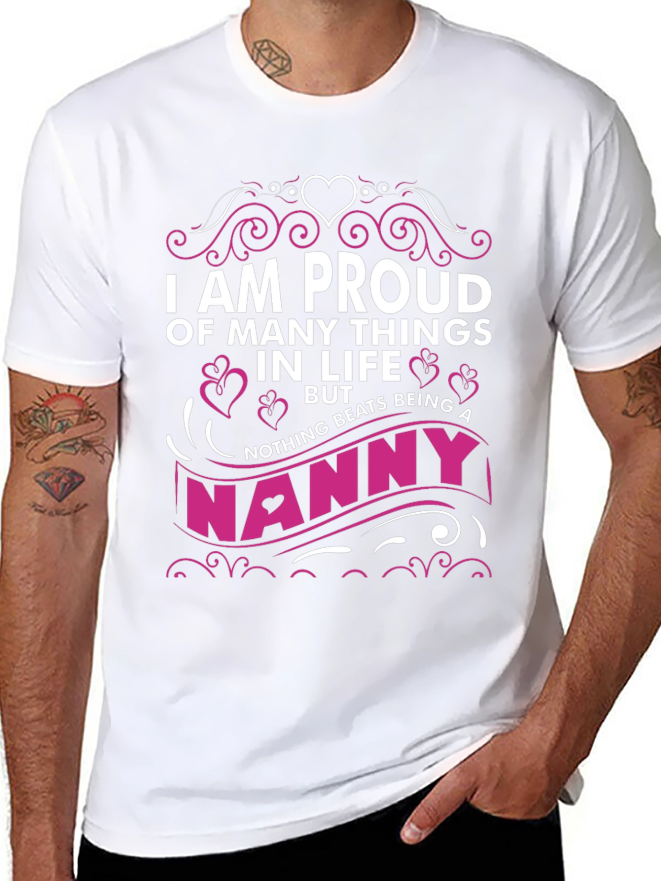 Proud Nanny Graphic T-Shirt
