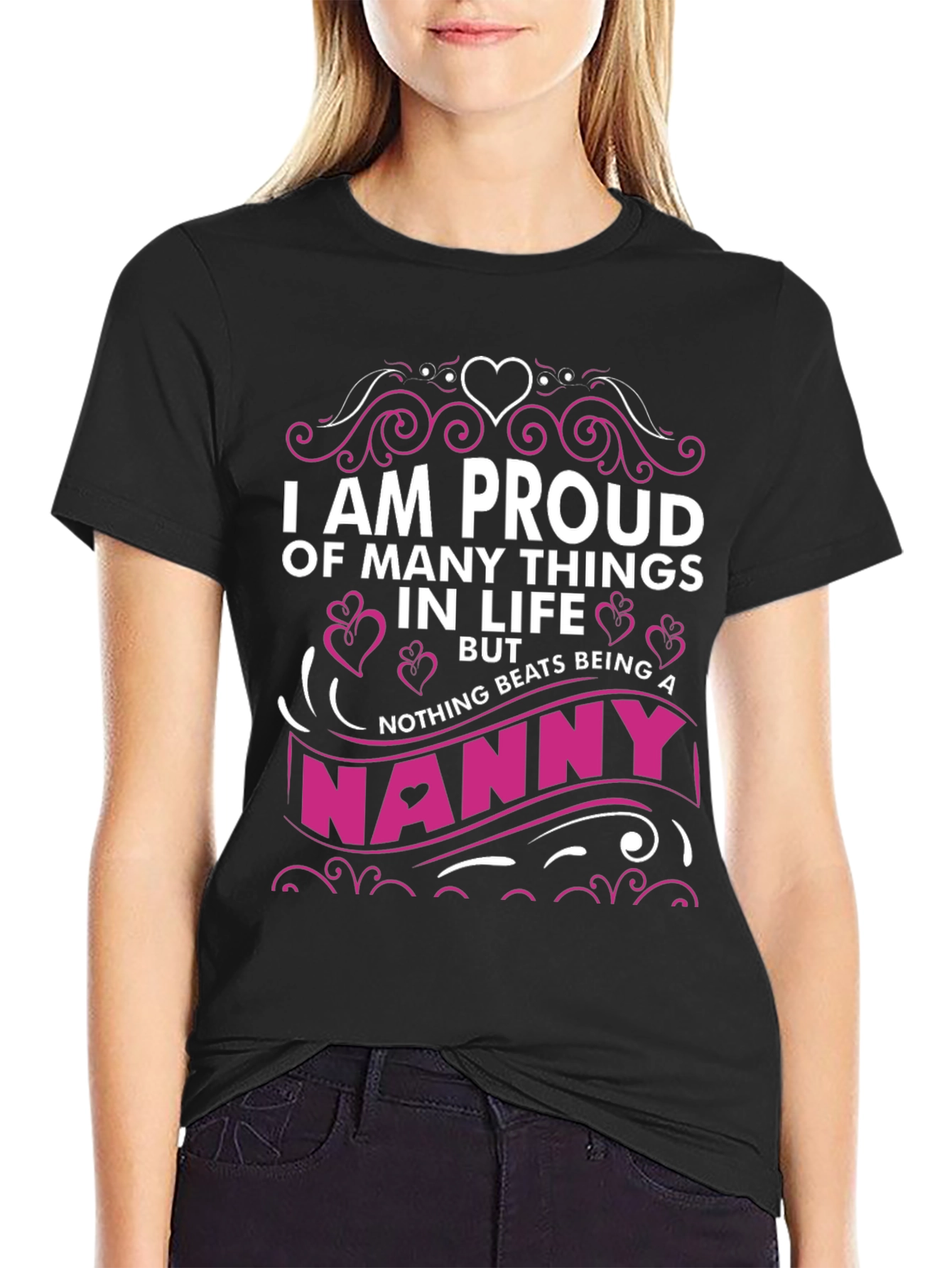 Proud Nanny Graphic T-Shirt