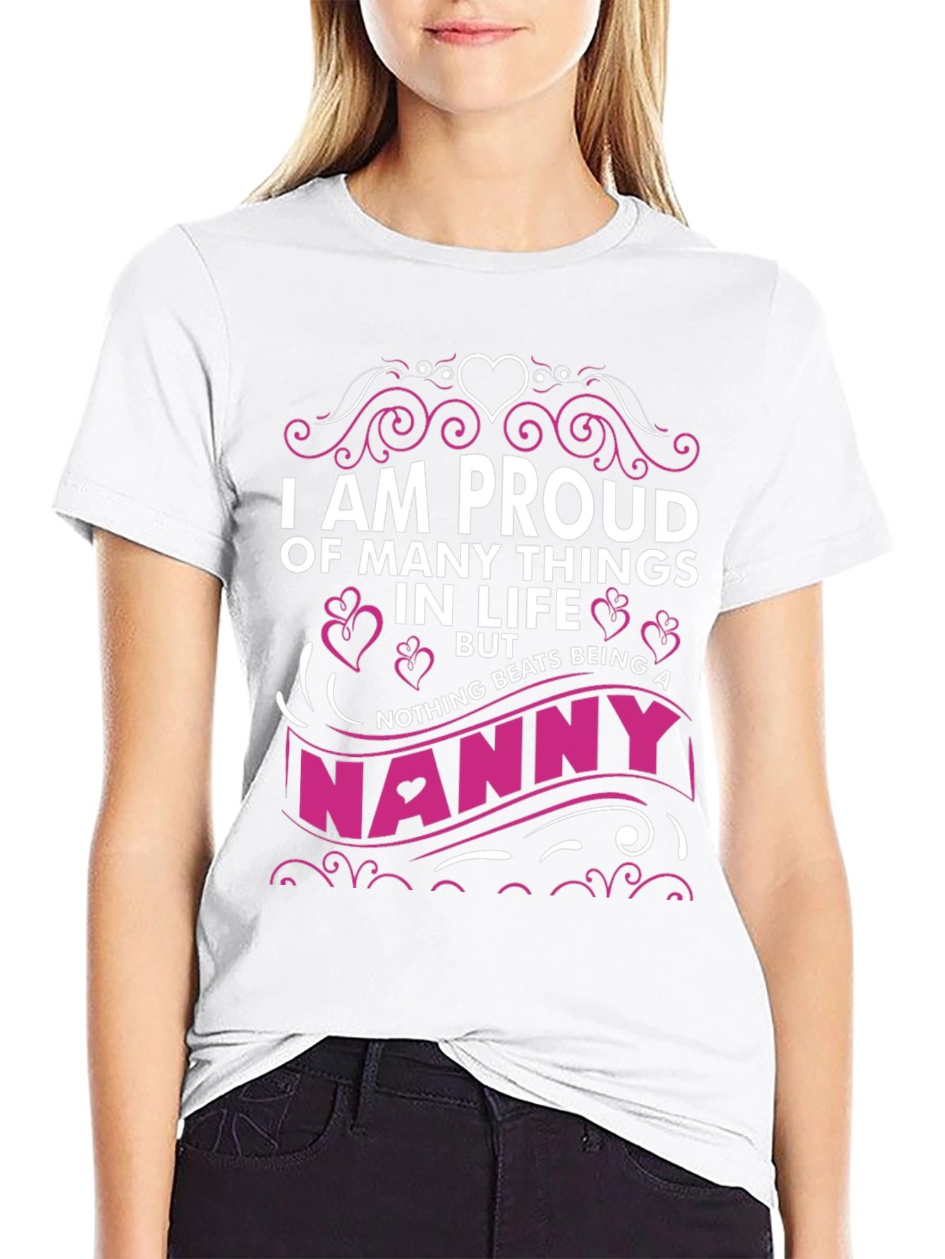 Proud Nanny Graphic T-Shirt