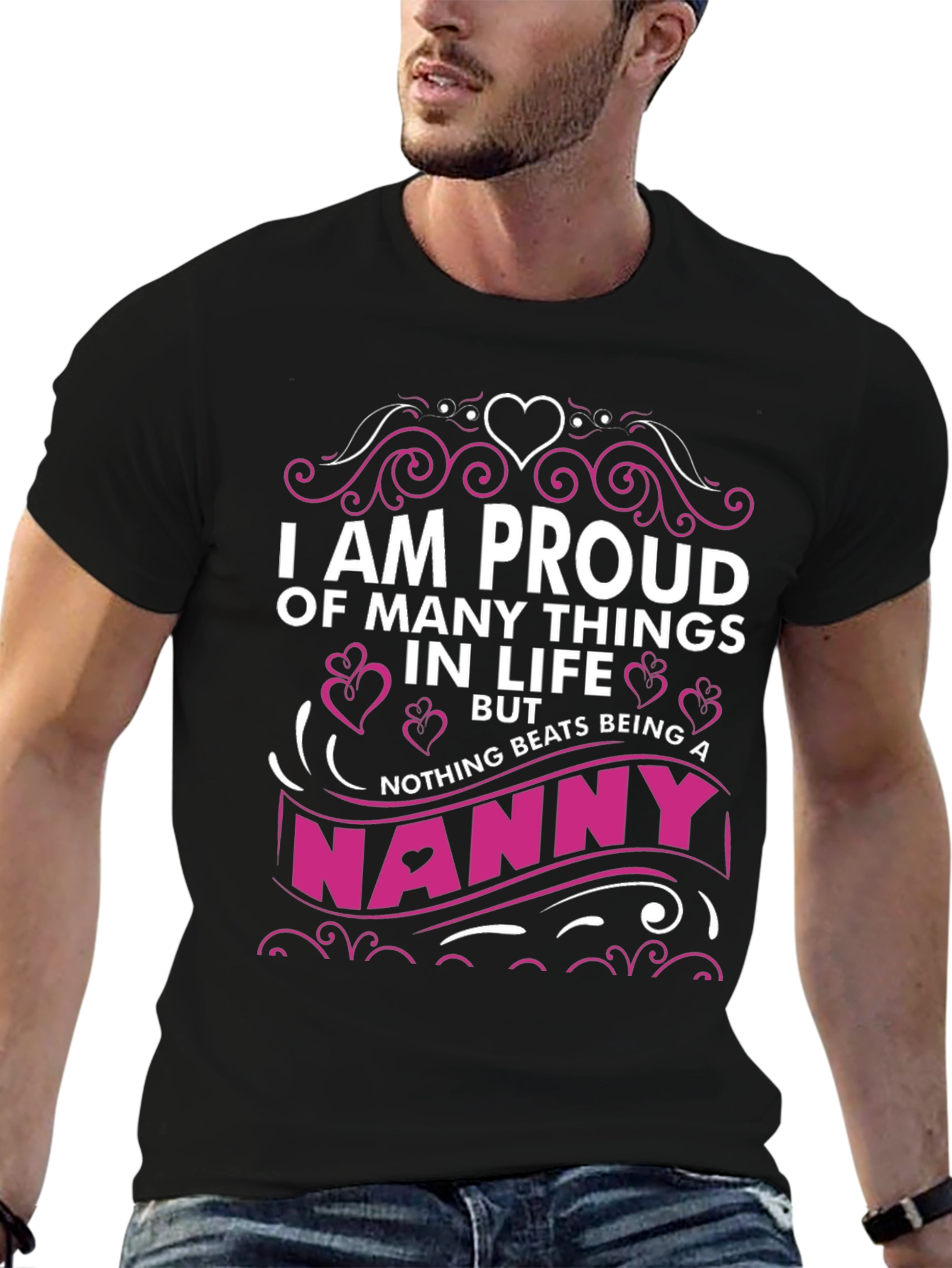 Proud Nanny Graphic T-Shirt