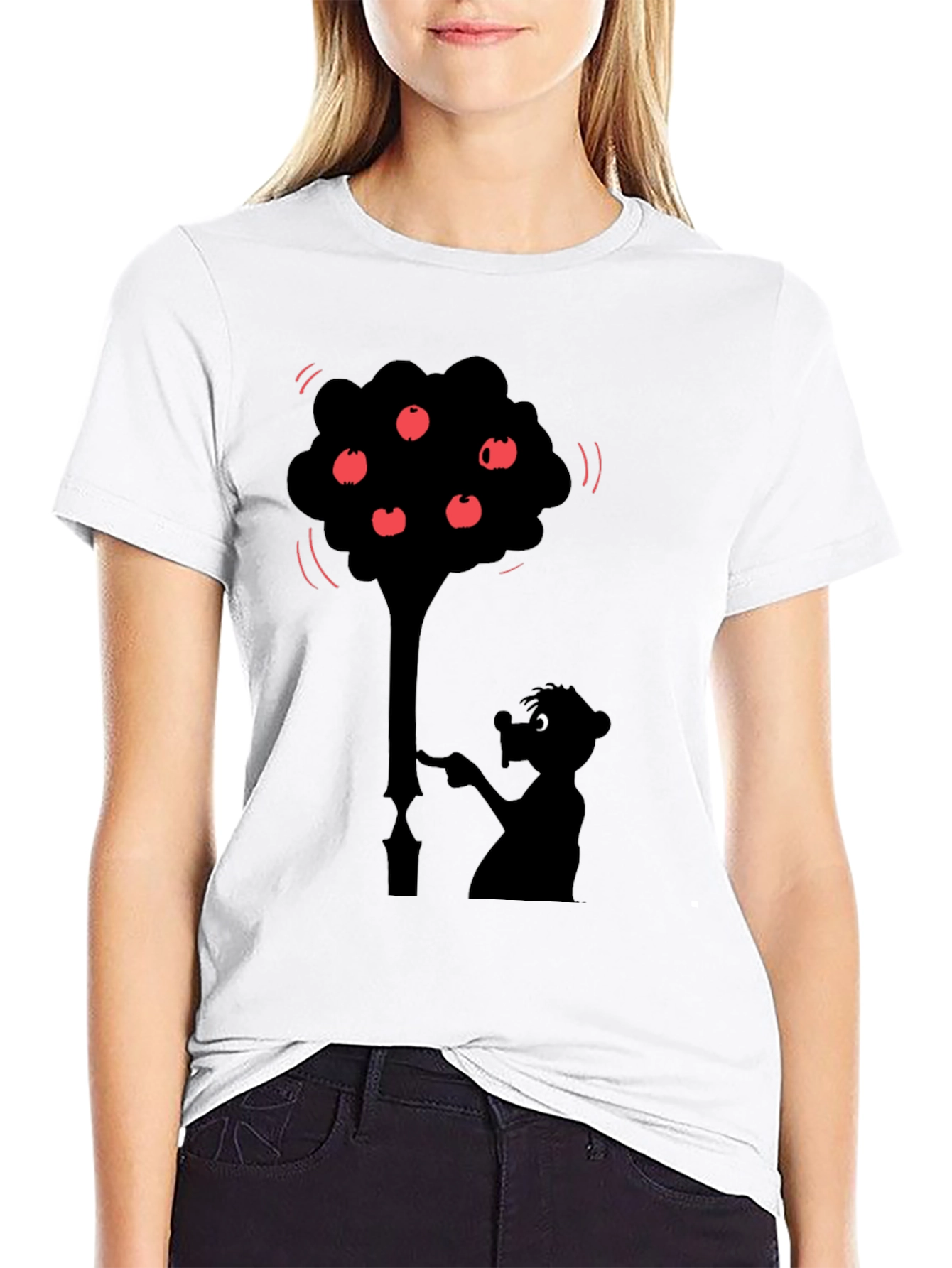 Funny Tree Silhouette Graphic Tee