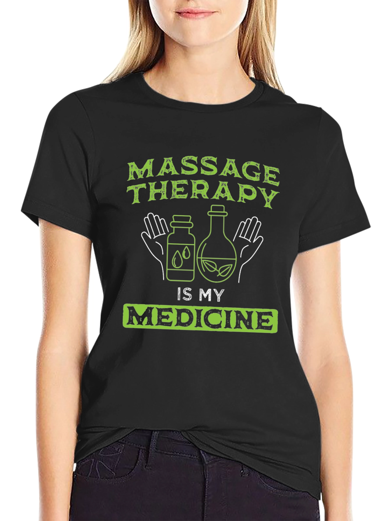 Massage Therapy is My Medicine Graphic T-Shirt