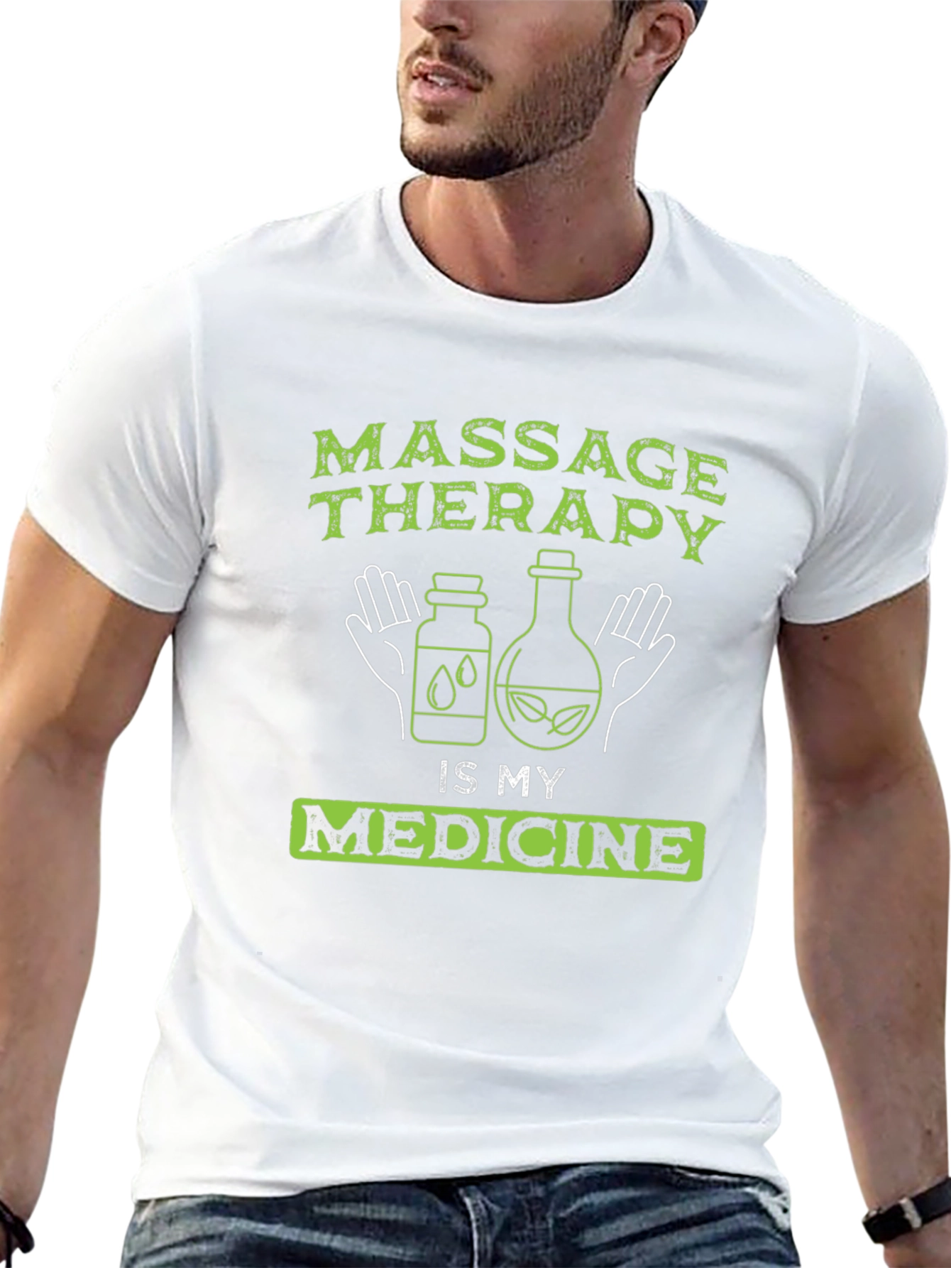 Massage Therapy is My Medicine Graphic T-Shirt