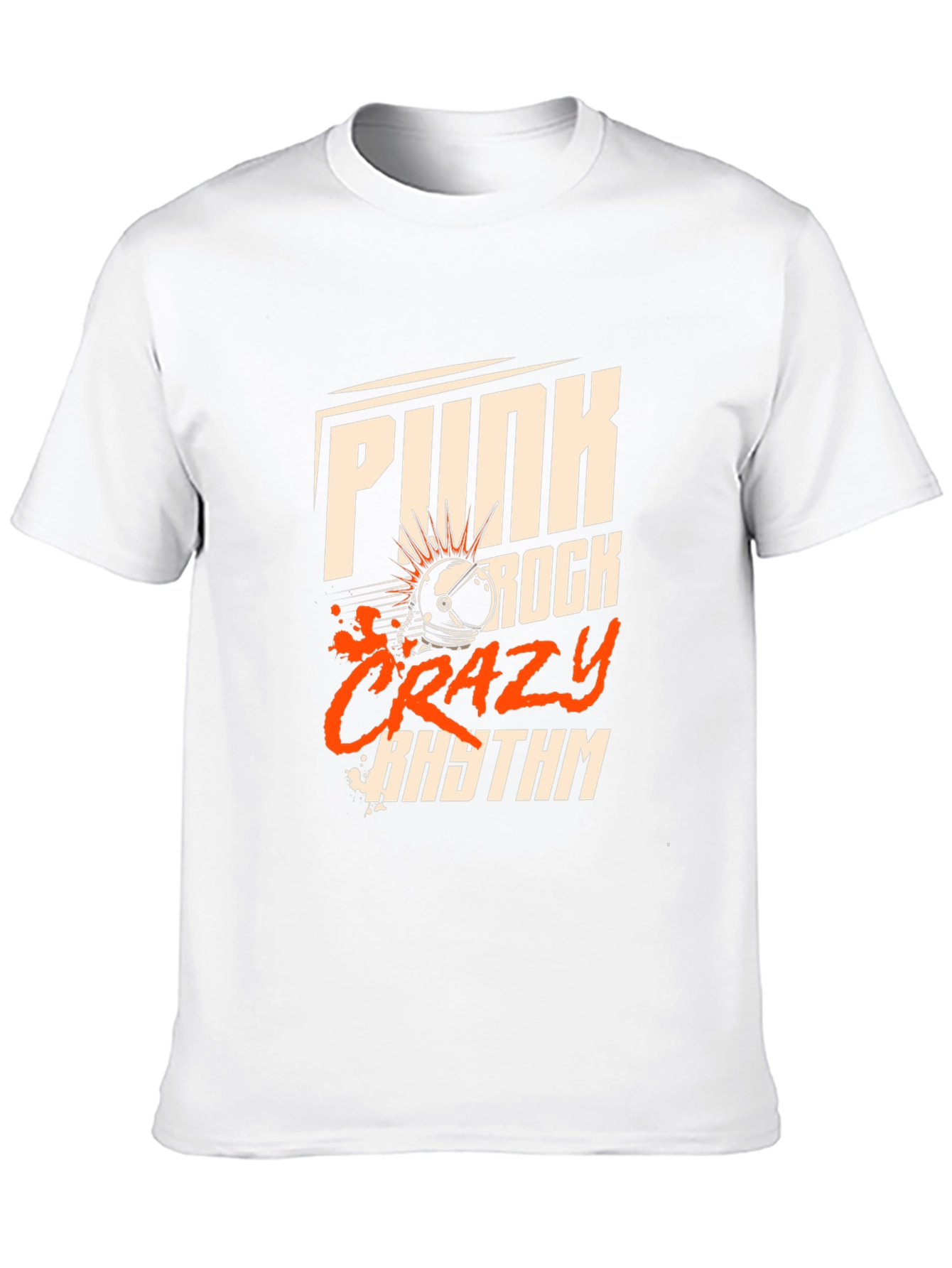 Punk Rock Crazy Rhythm Black T-Shirt
