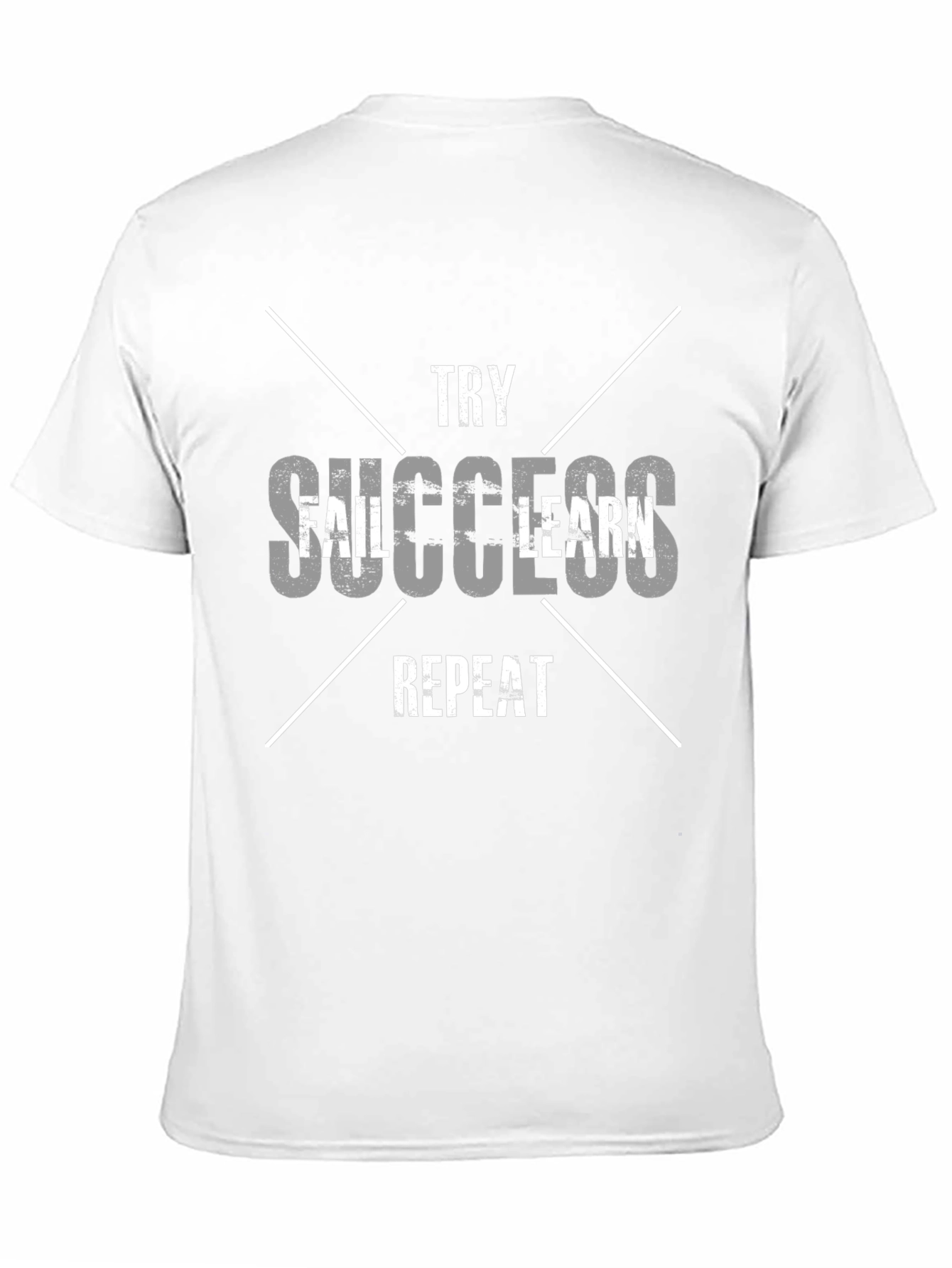 Inspirational Graphic Tee - Try Fail Success Repeat