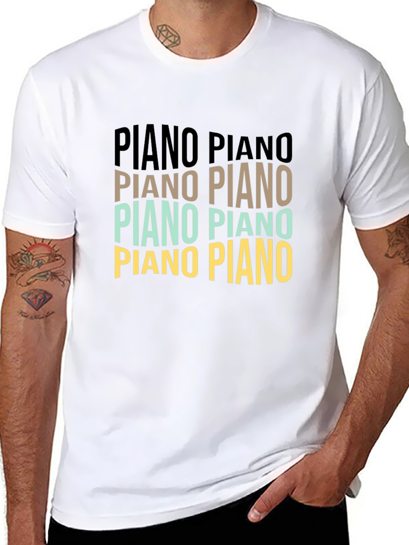 Piano Lover T-Shirt - Musical Statement Tee