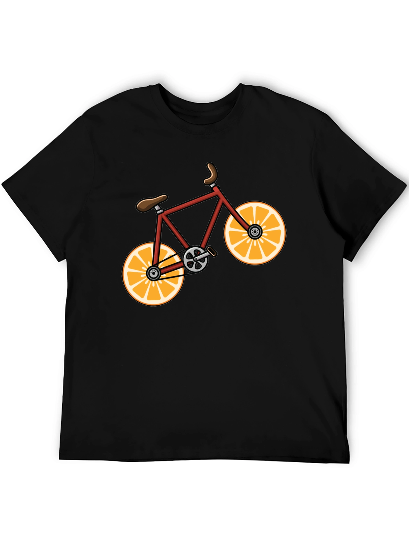 Orange Bike Graphic Tee - Fun & Stylish