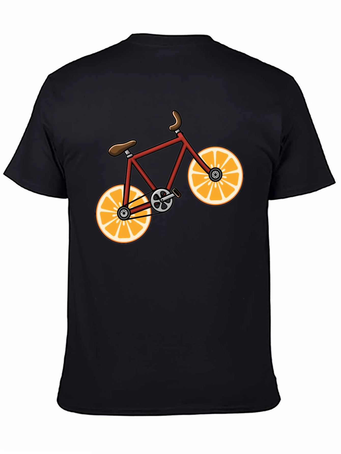 Orange Bike Graphic Tee - Fun & Stylish